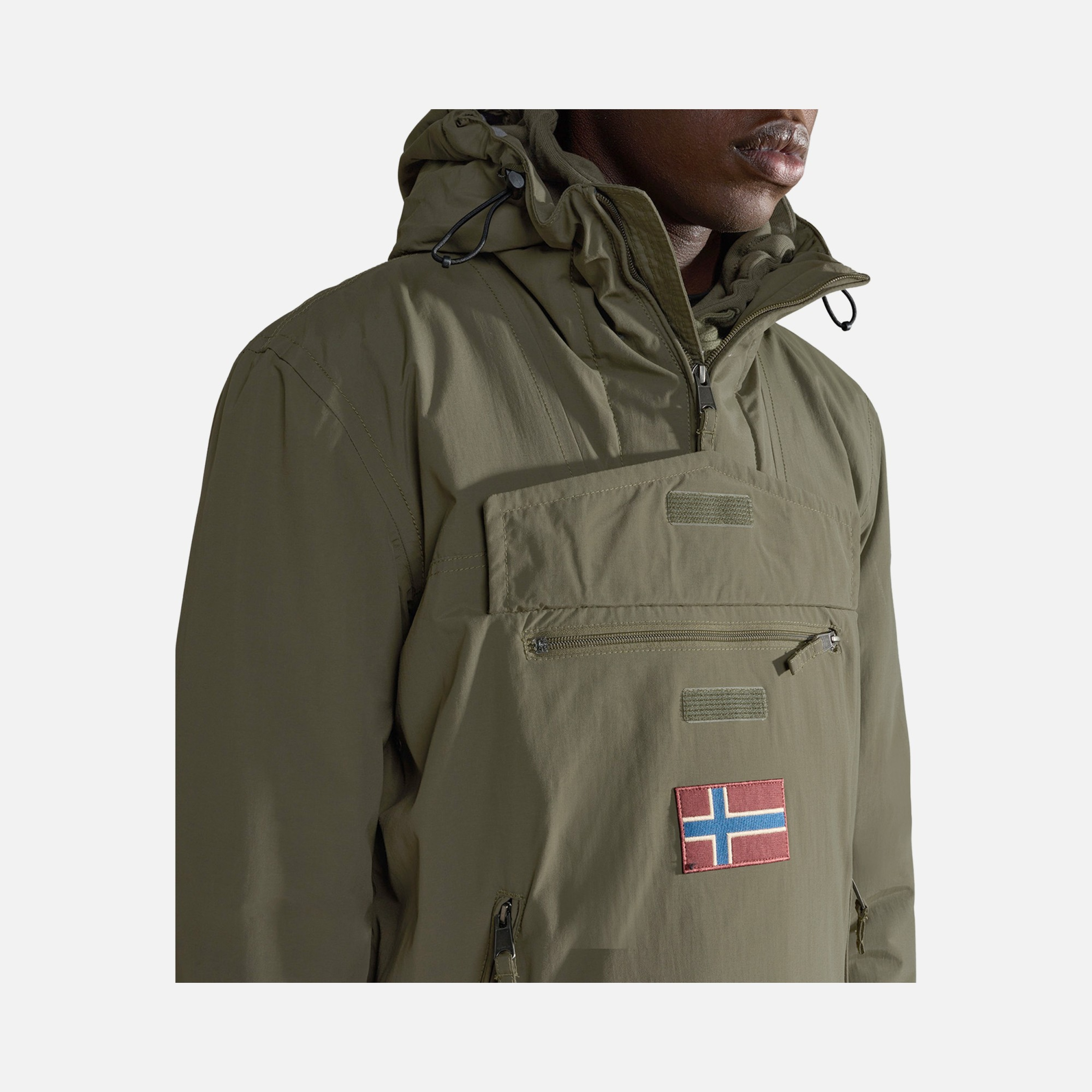 Napapijri Sportswear Rainforest Pocket Winter Half-Zip Hoodie Erkek Ceket