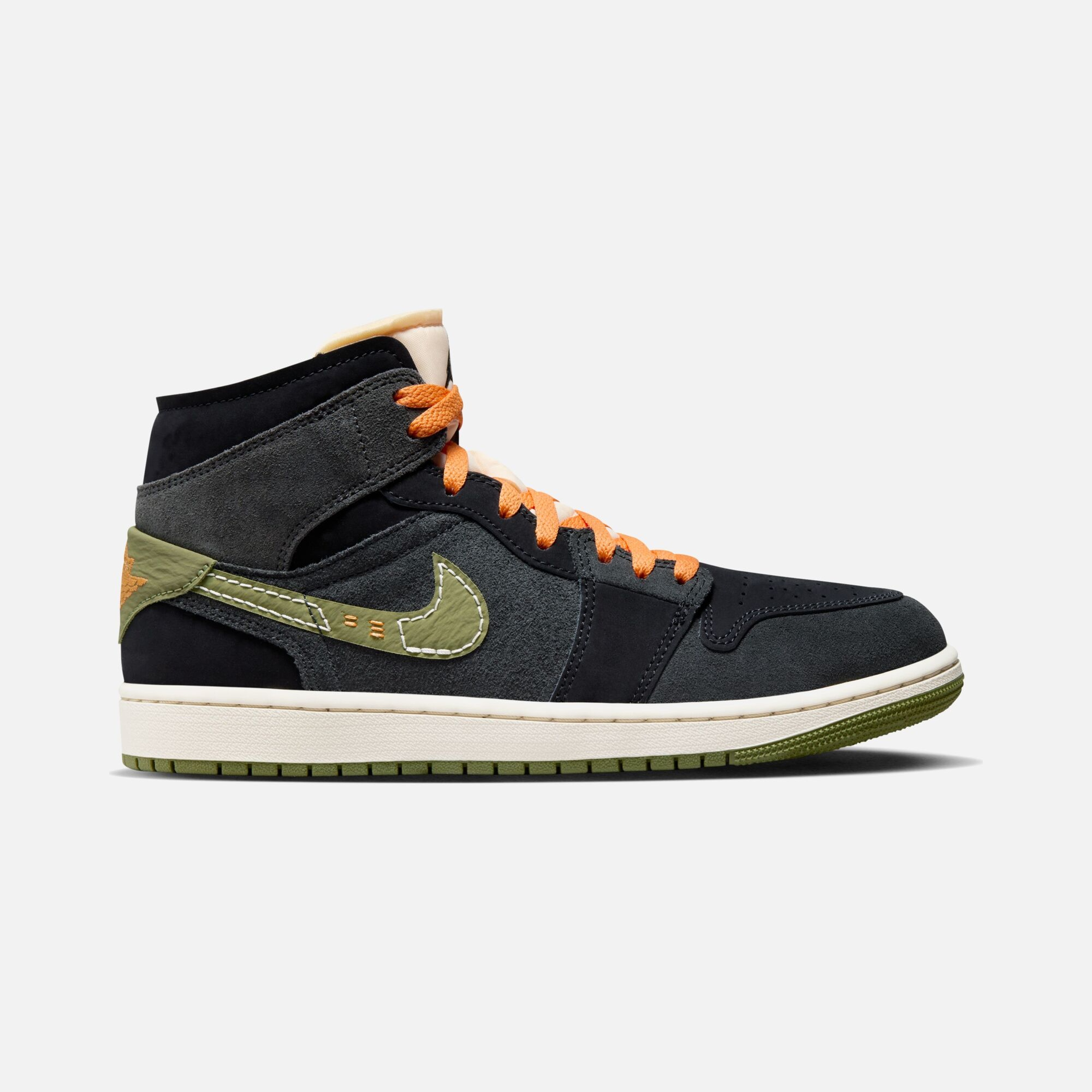 Nike Air Jordan 1 Mid SE Craft ''Sued and Leather Upper'' Erkek Spor Ayakkabı