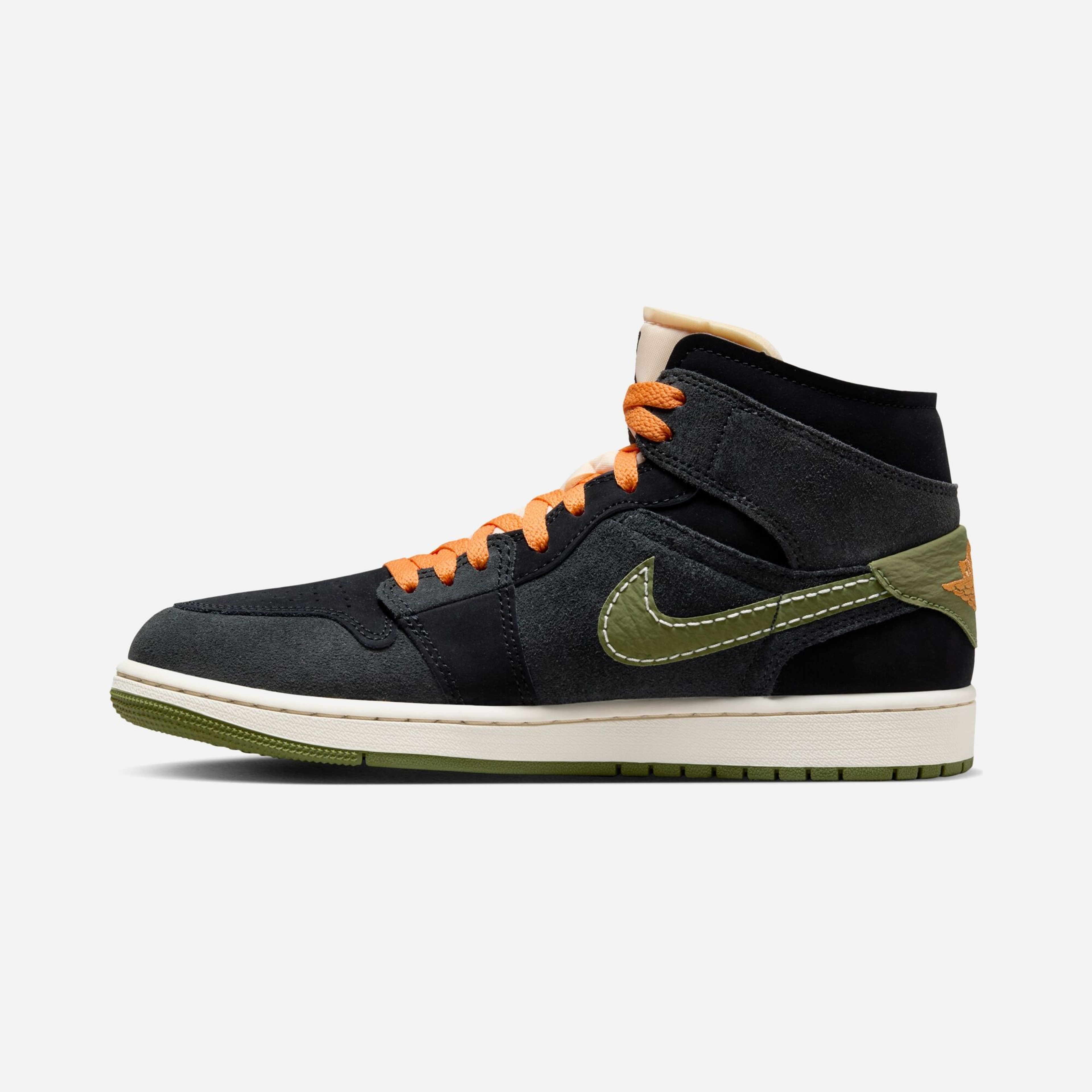 Nike Air Jordan 1 Mid SE Craft ''Sued and Leather Upper'' Erkek Spor Ayakkabı