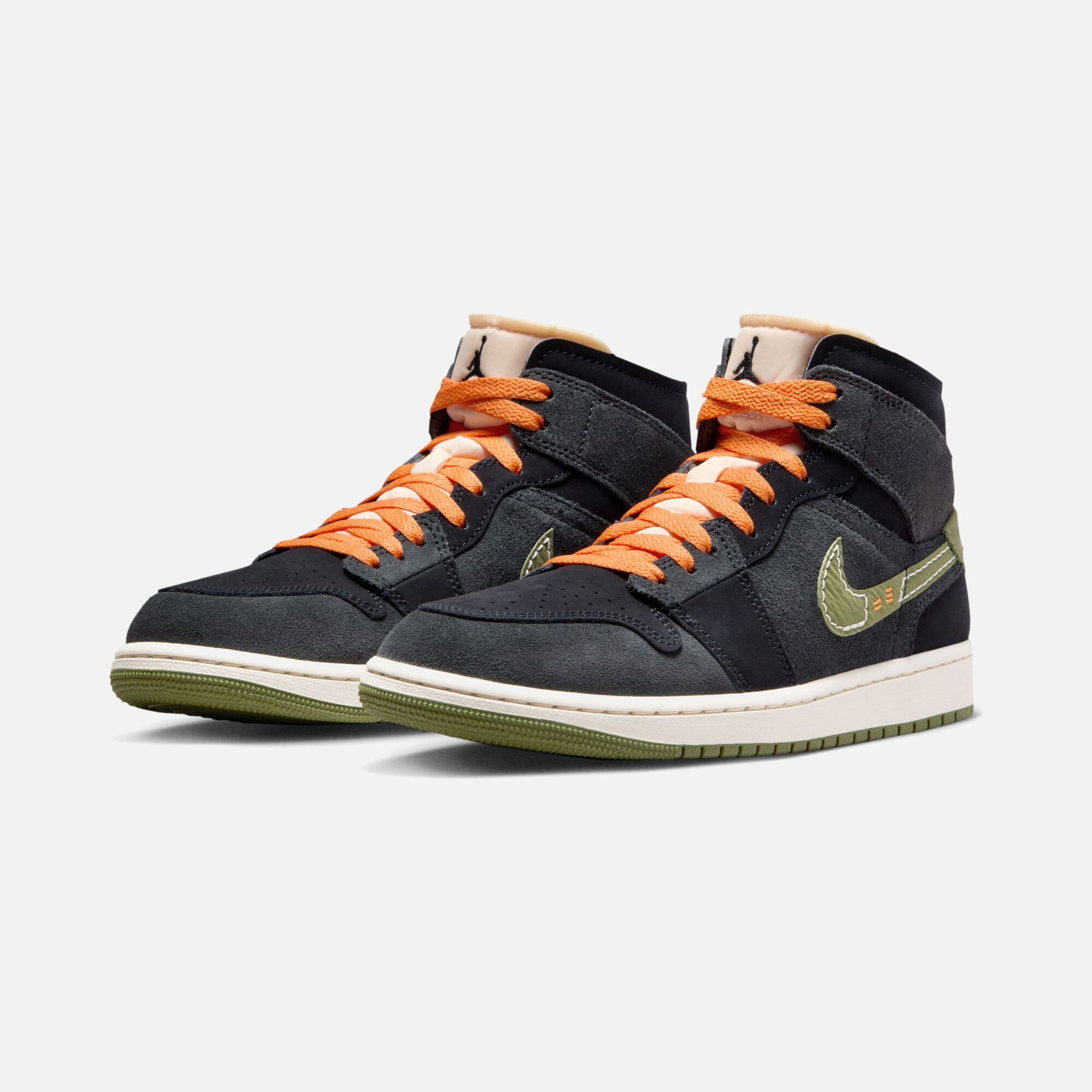 Nike Air Jordan 1 Mid SE Craft ''Sued and Leather Upper'' Erkek Spor Ayakkabı