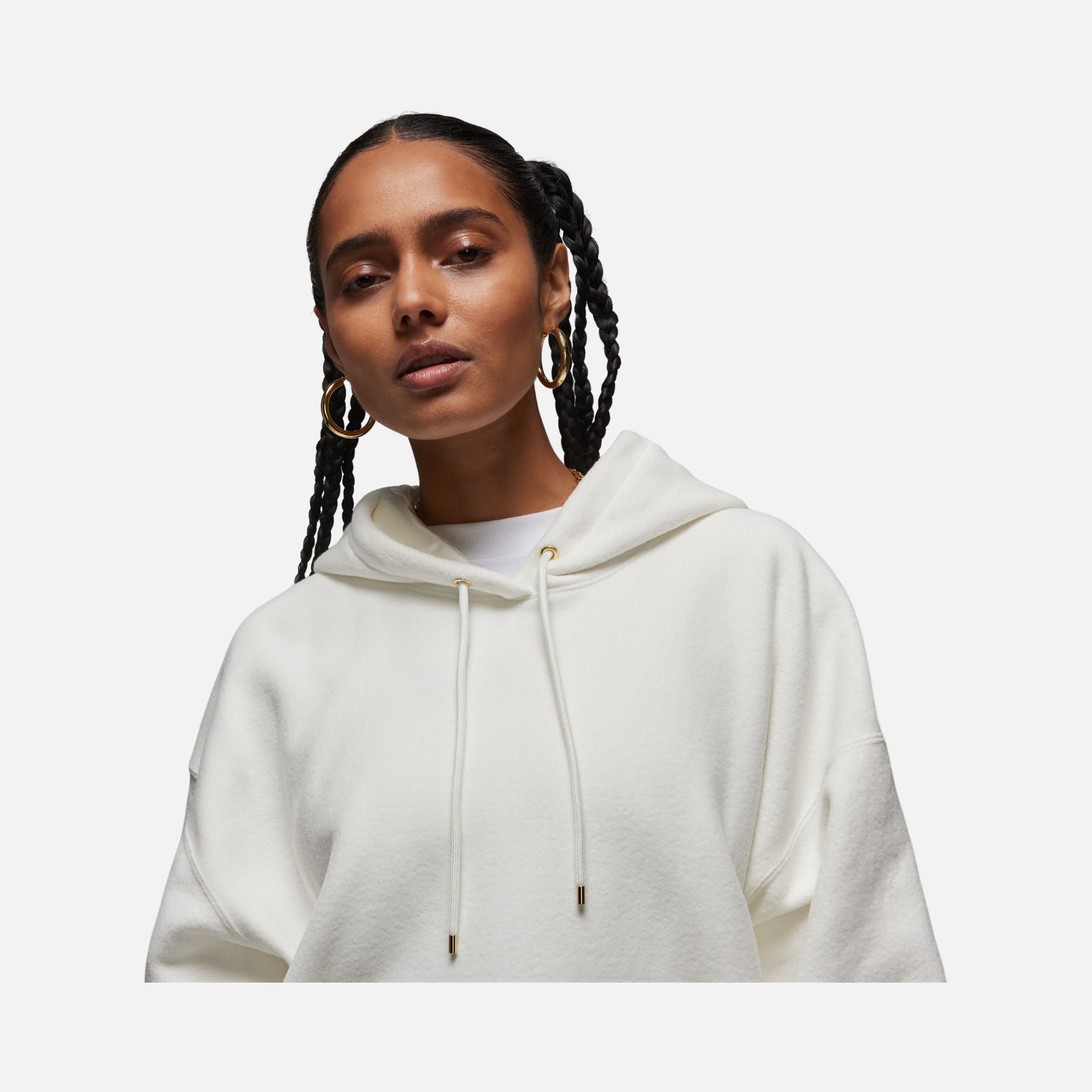 Nike Jordan Essentials Flight Fleece Winterized Wide Cut Hoodie Kadın Sweatshirt