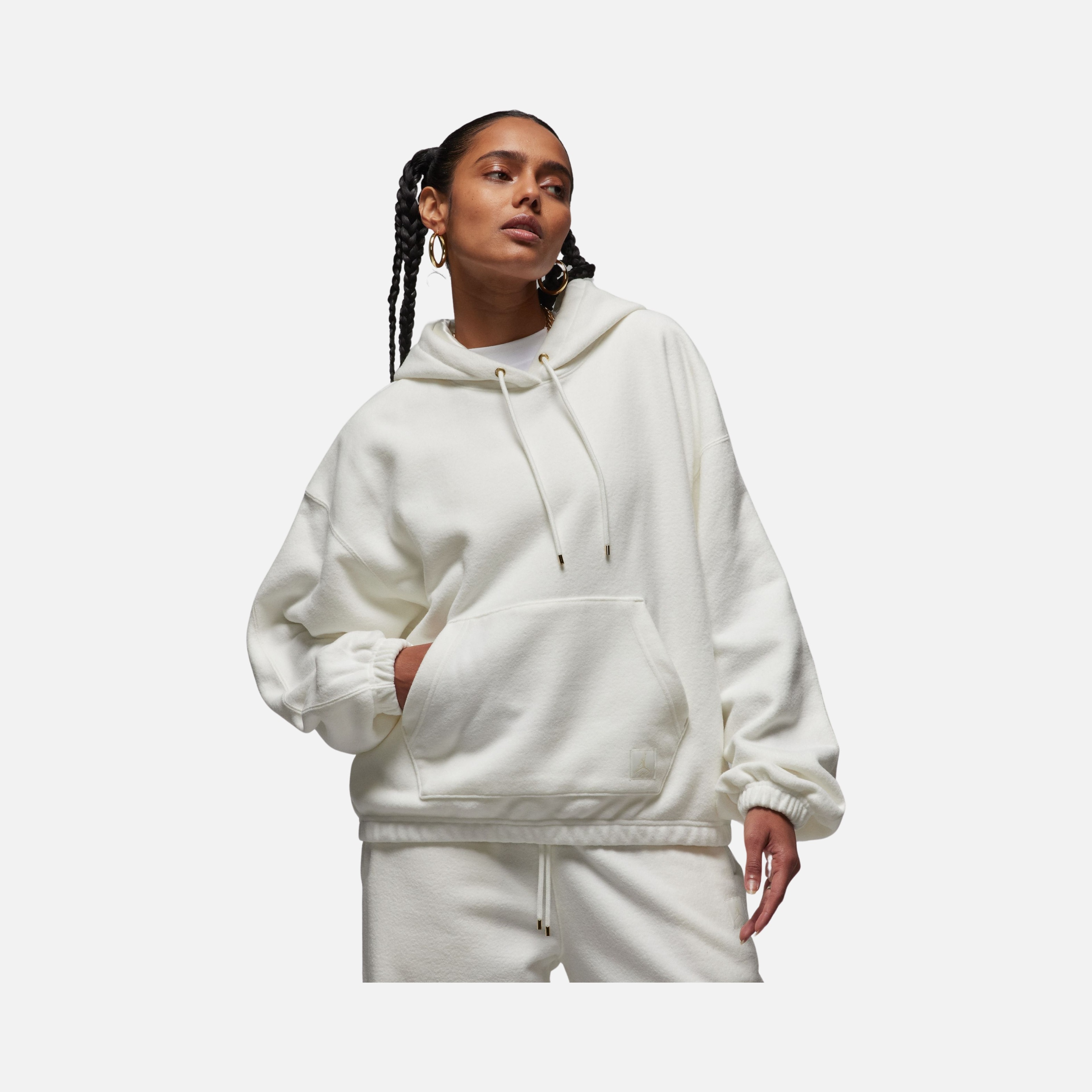 Nike Jordan Essentials Flight Fleece Winterized Wide Cut Hoodie Kadın Sweatshirt