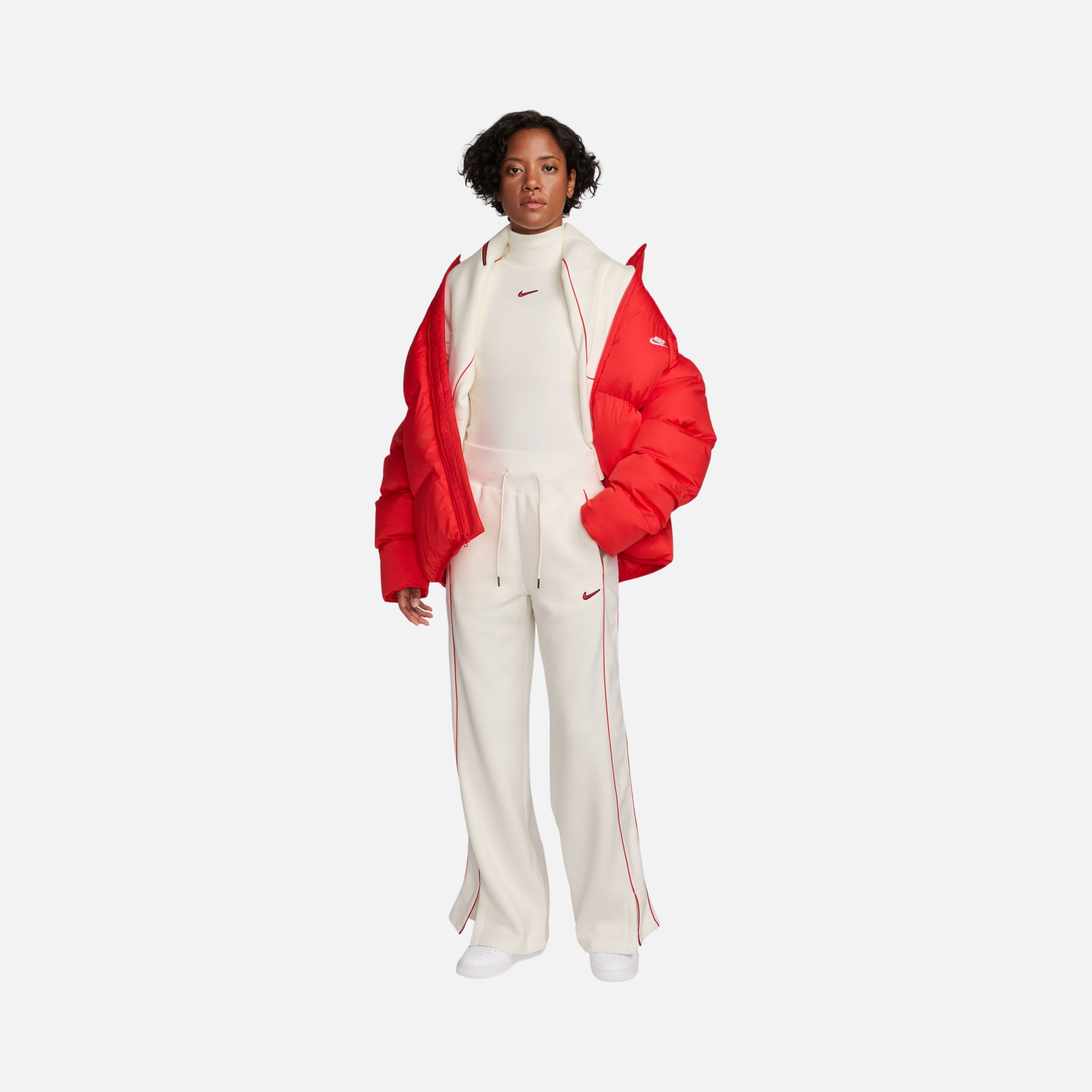 Nike Sportswear Phoenix Fleece High-Waisted Open-Hem Bottoms Kadın Eşofman Altı