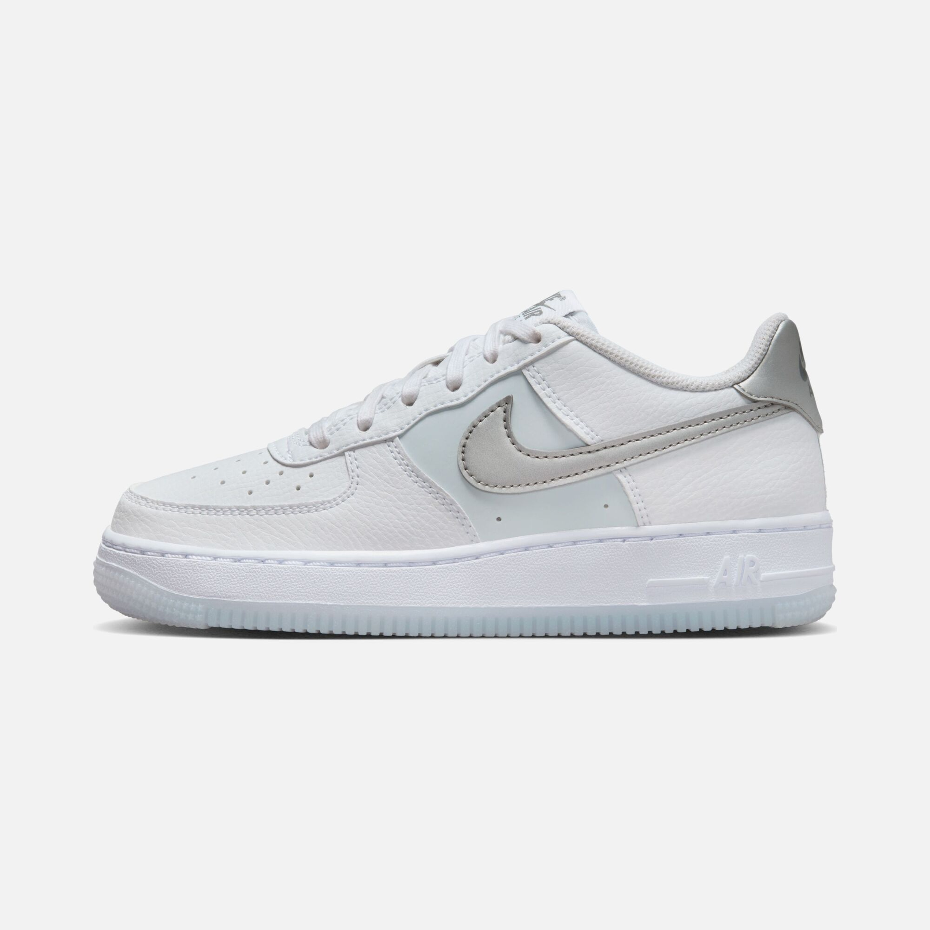 Nike Air Force 1 ''Metallic Silver Swoosh'' (GS) Spor Ayakkabı