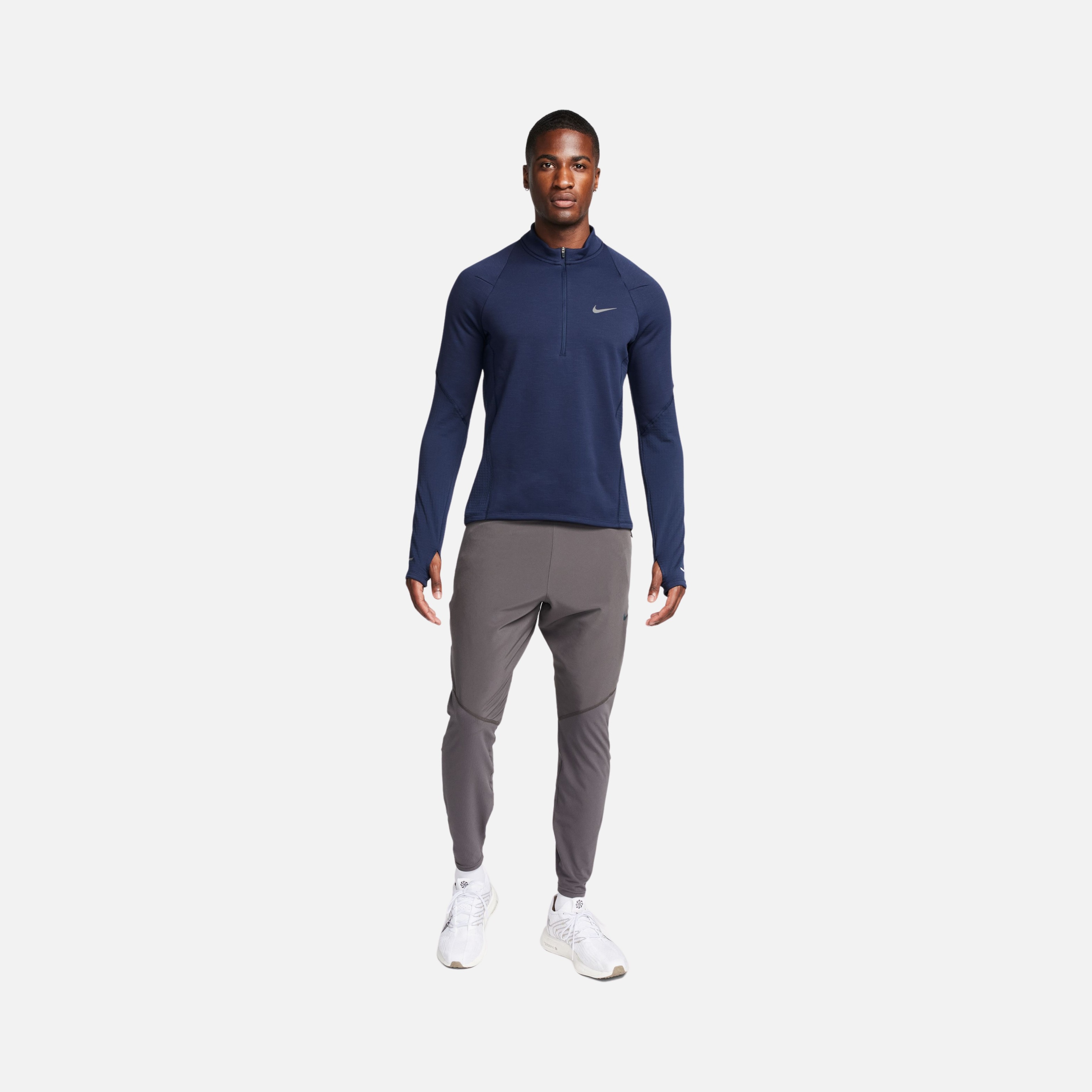 Nike Repel Therma-Fit 1/2-Zip Running Long-Sleeve Erkek Tişört