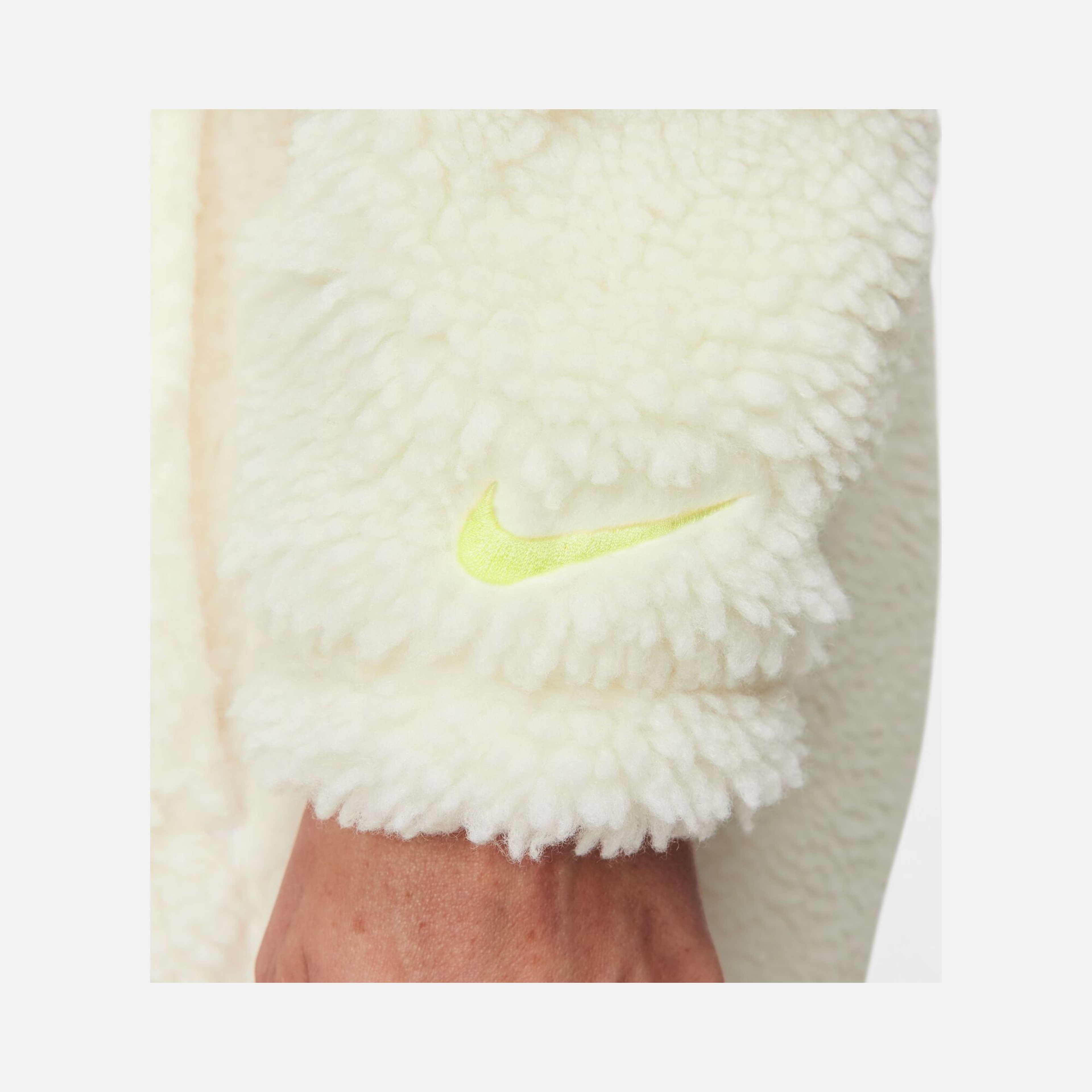 Nike Sportswear Logo High-Pile Sherpa Full-Zip Hoodie Kadın Ceket