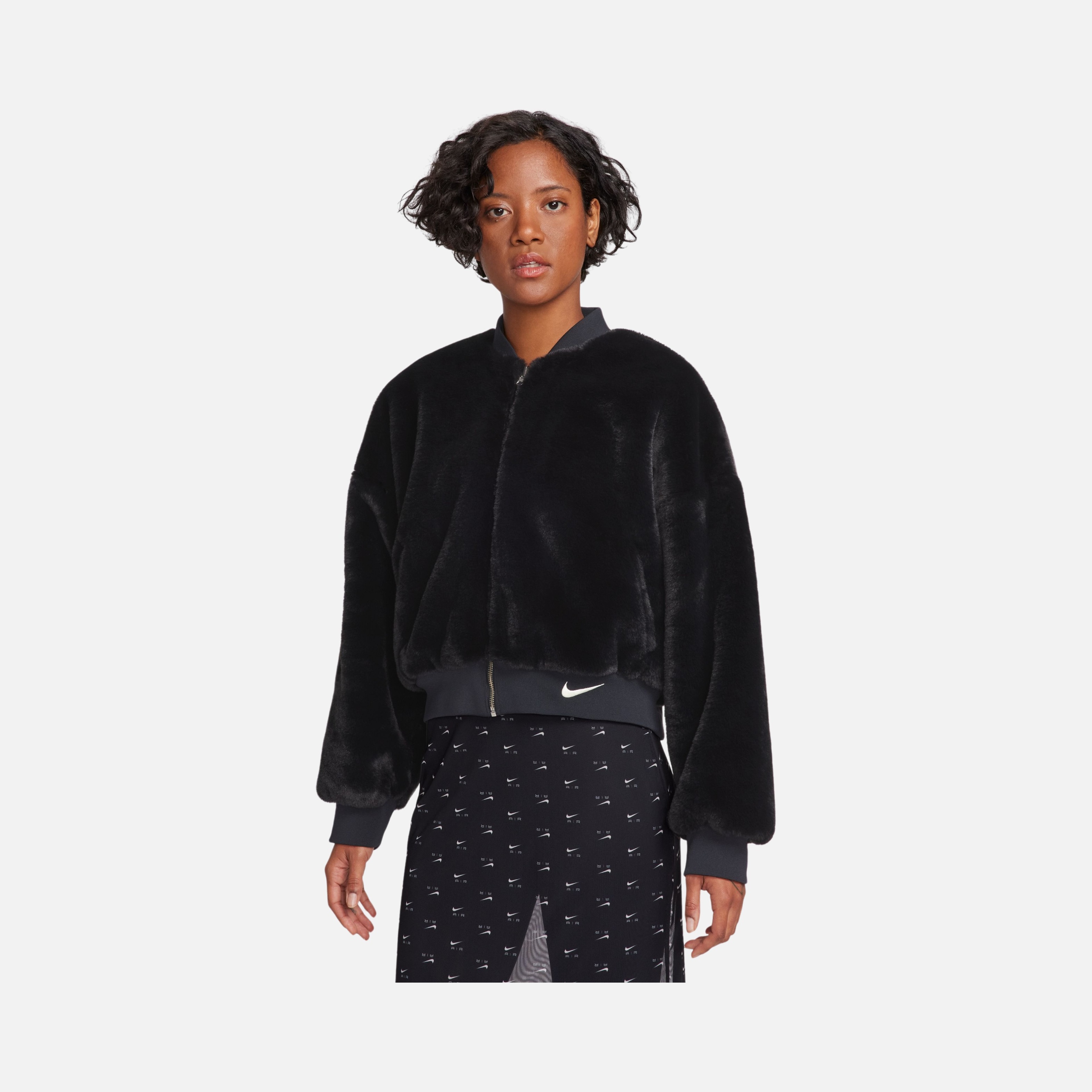 Nike Sportswear Reversible Faux Fur Bomber Full-Zip Kadın Ceket