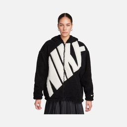 Nike Sportswear Logo High-Pile Sherpa Full-Zip Hoodie Kadın Ceket