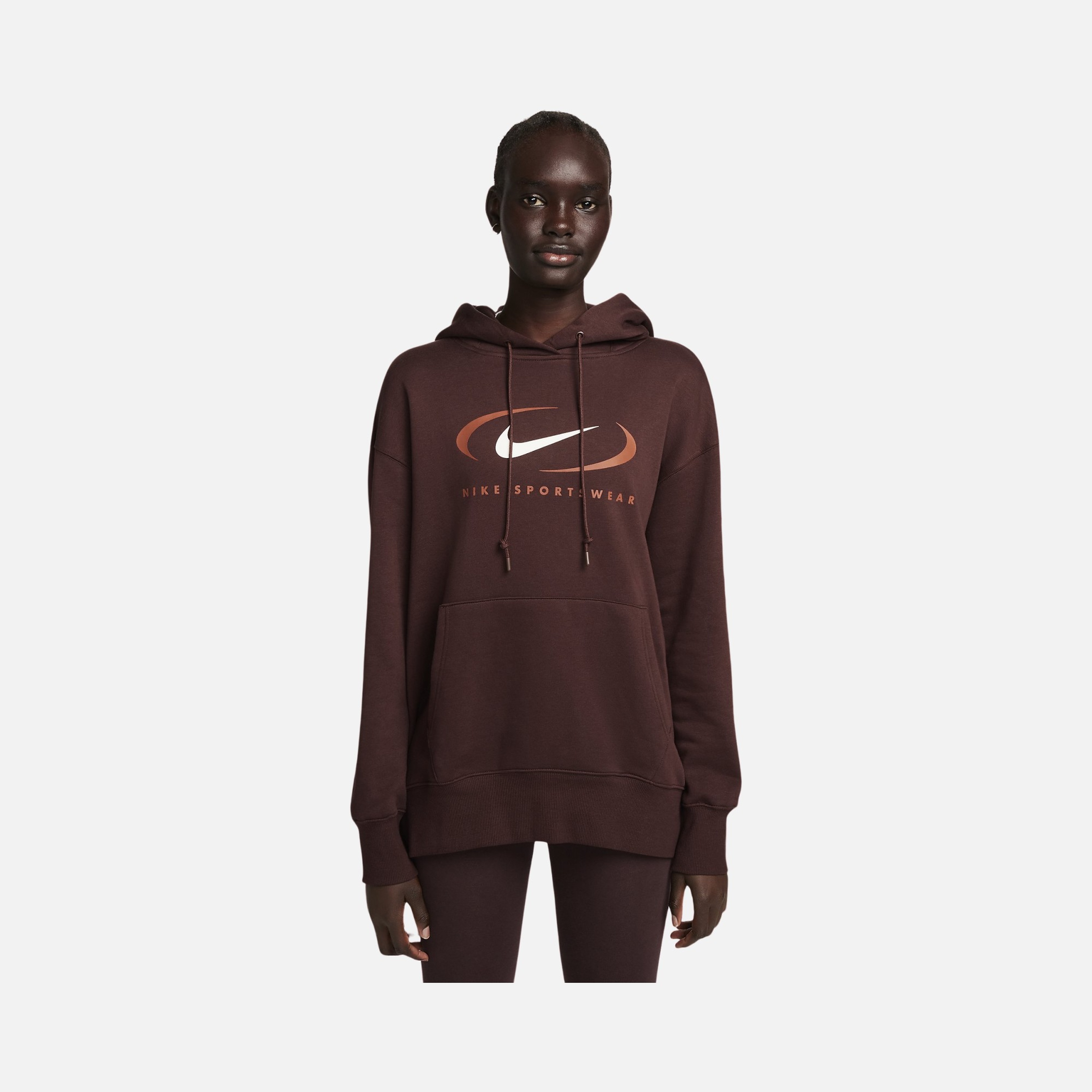 Nike Sportswear Graphic Oversized Fleece Pullover Hoodie Kadın Sweatshirt