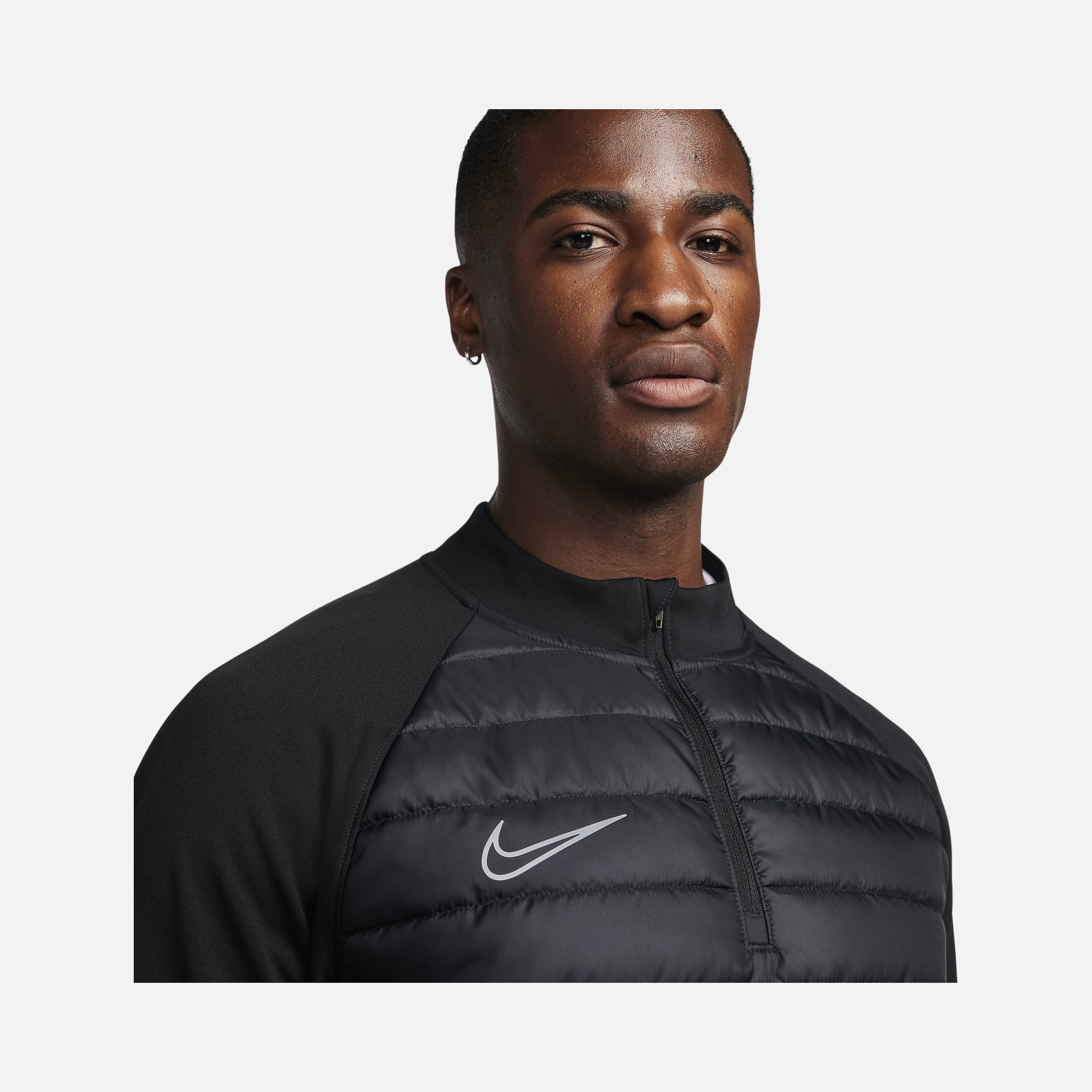Nike Academy Winter Warrior Therma-Fit 1/2-Zip Soccer Erkek Sweatshirt