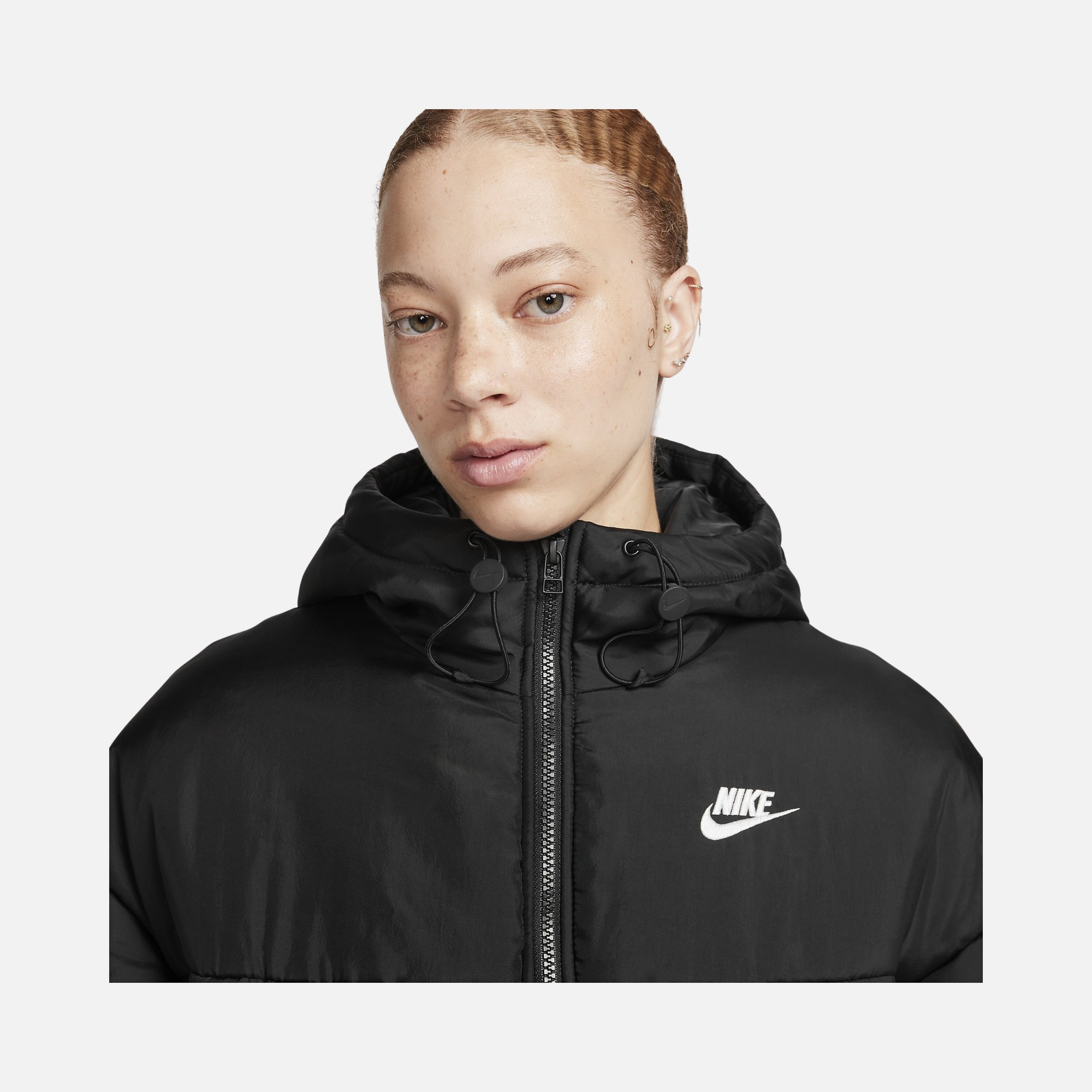 Nike Sportswear Classic Puffer Therma-Fit Full-Zip Hoodie Kadın Parka