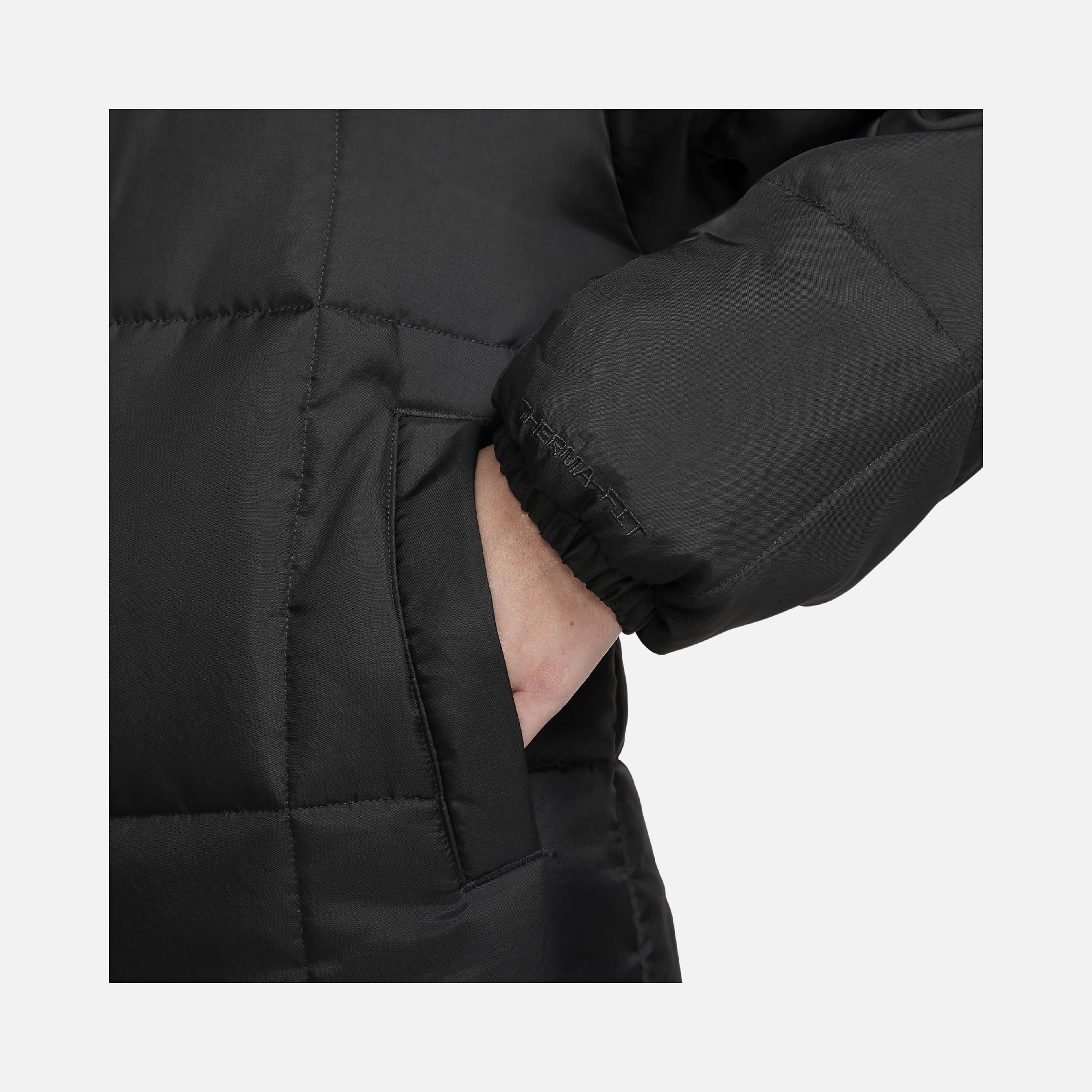 Nike Sportswear Classic Puffer Therma-Fit Full-Zip Hoodie Kadın Parka