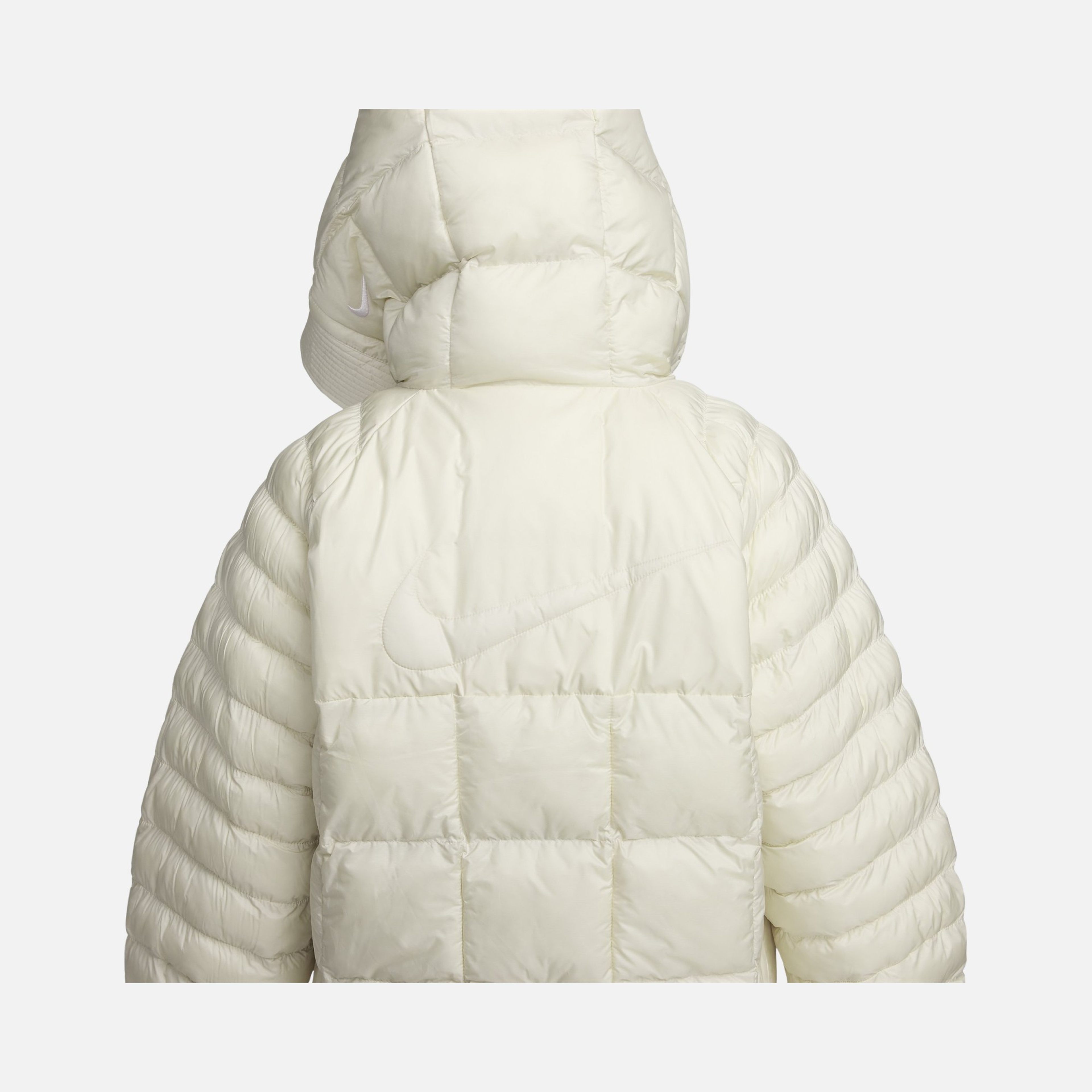 Nike Sportswear Therma-Fit PrimaLoft® Thermoplume® Oversized Swoosh Puffer Full-Zip Hoodie Kadın Mont