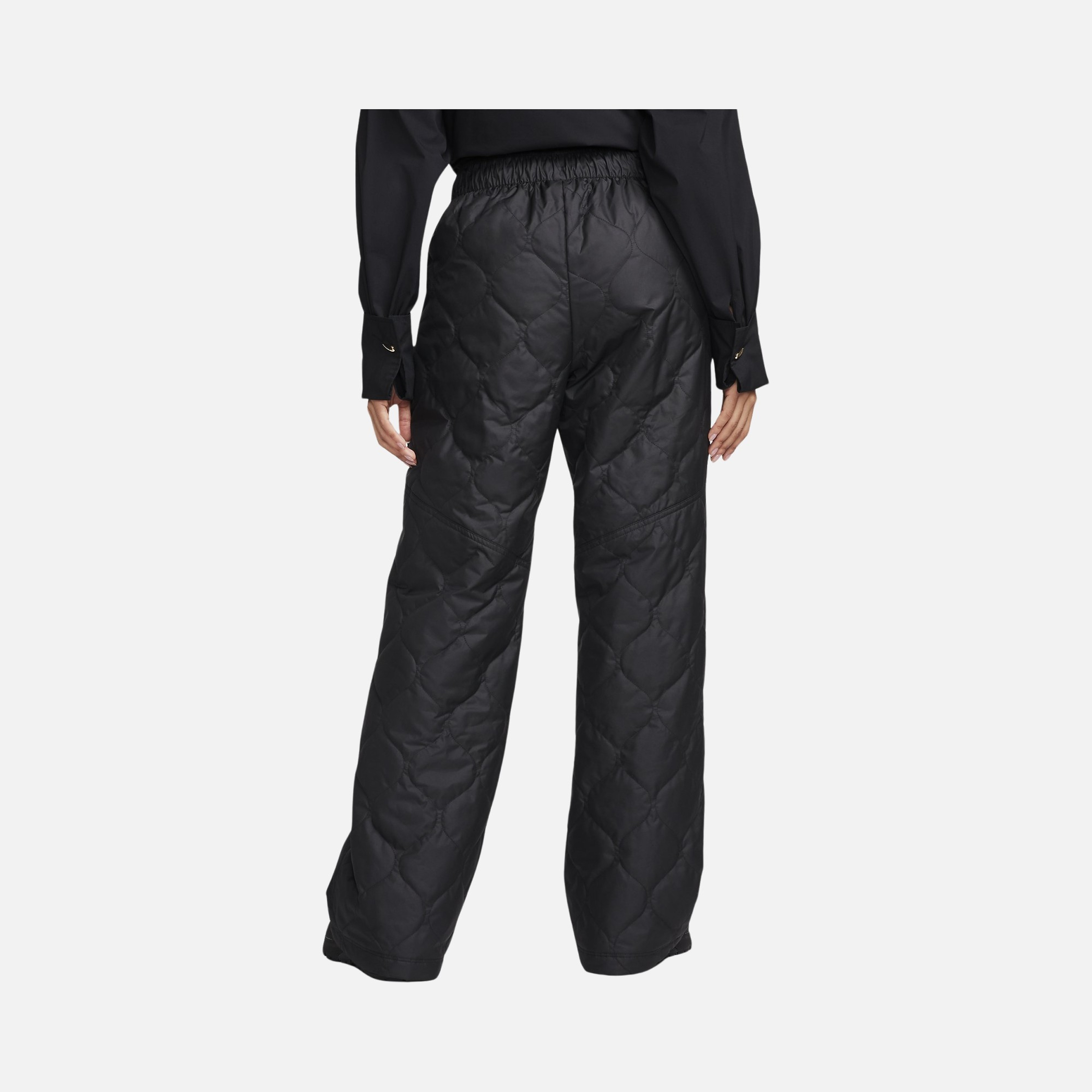 Nike Sportswear Essentials High-Waisted Open-Hem Quilted Kadın Eşofman Altı
