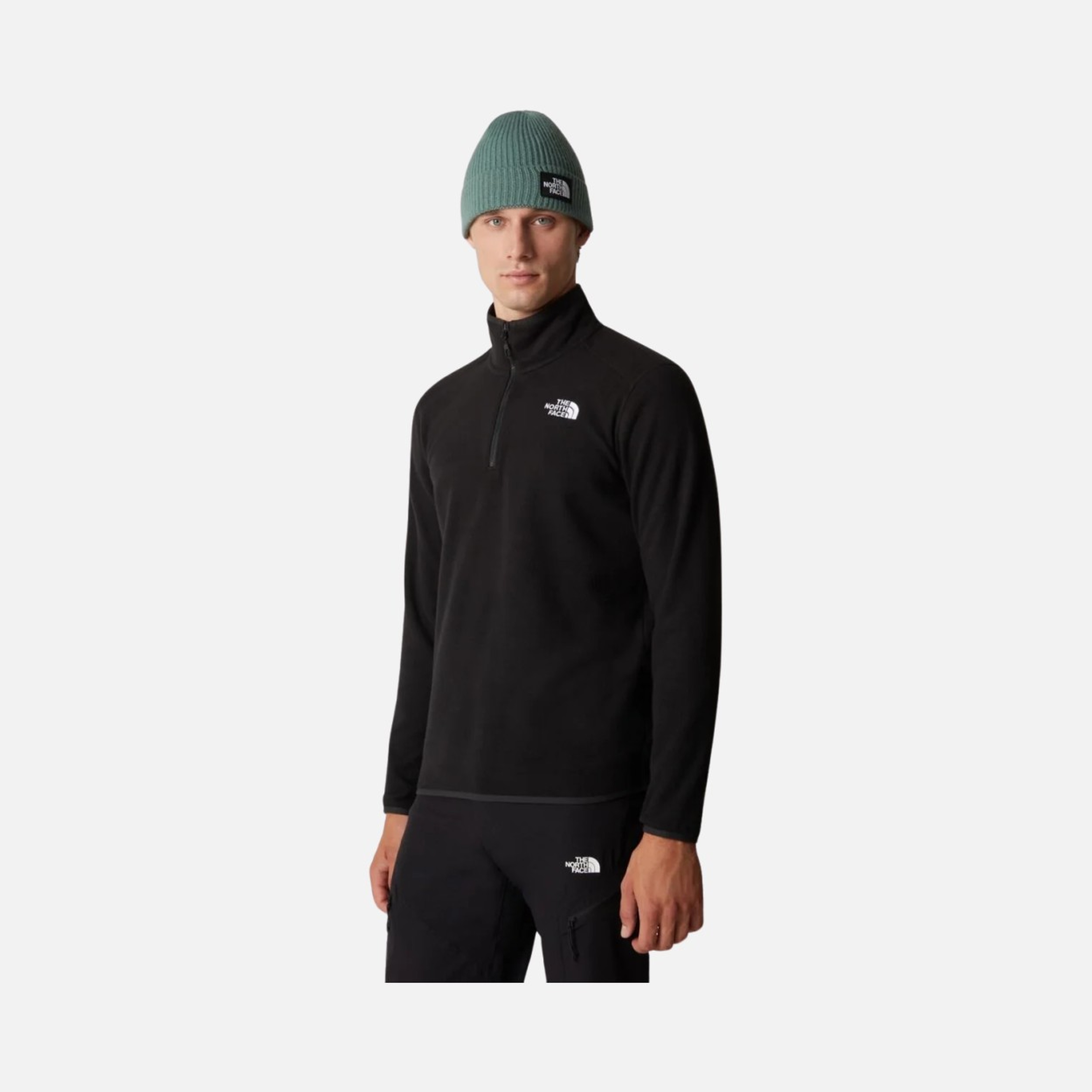 North Face 100 Glacier Fleece 1/4 Zip Erkek Sweatshirt