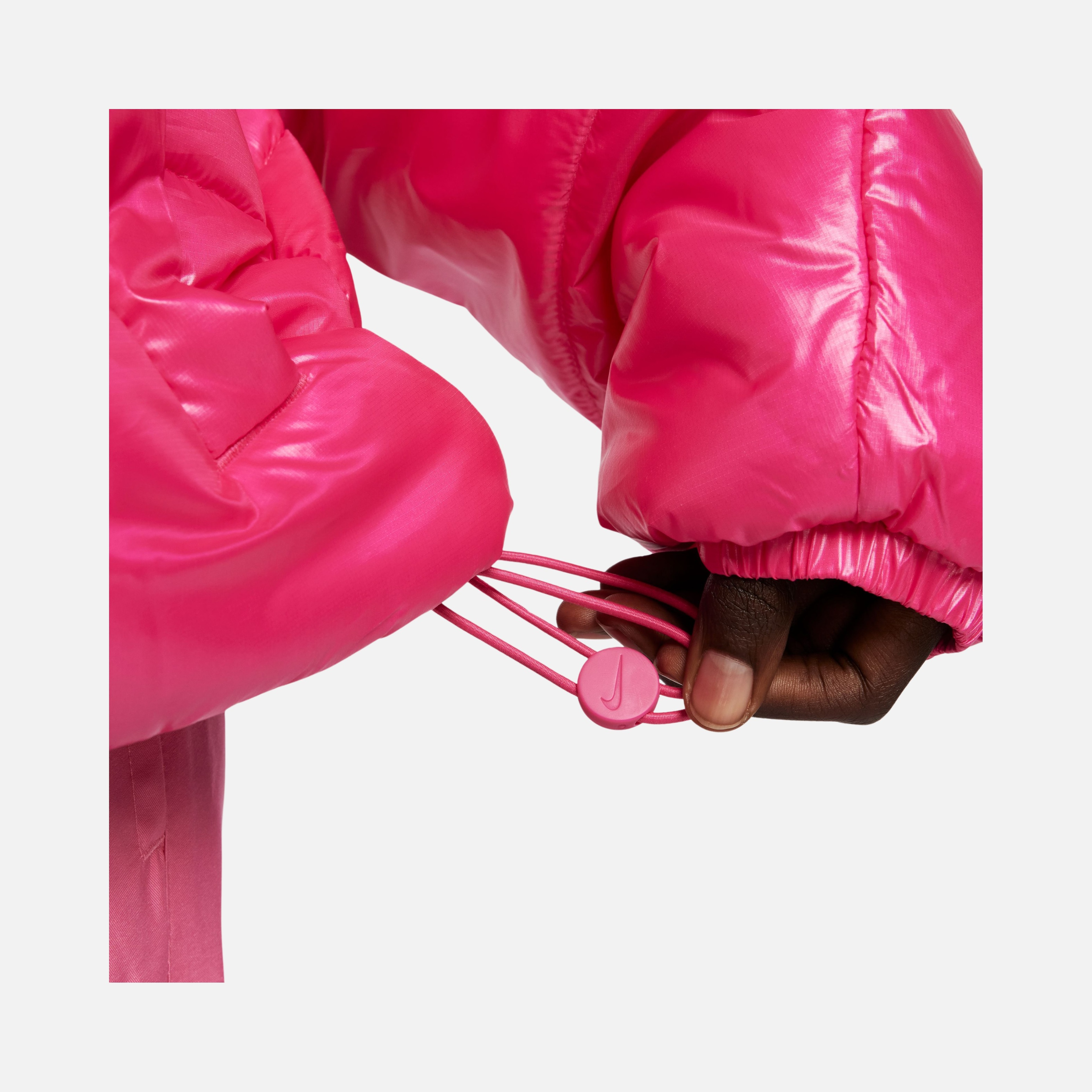 Nike Sportswear Classic Puffer Shine Therma-Fit Plenty Full-Zip Hoodie Kadın Mont