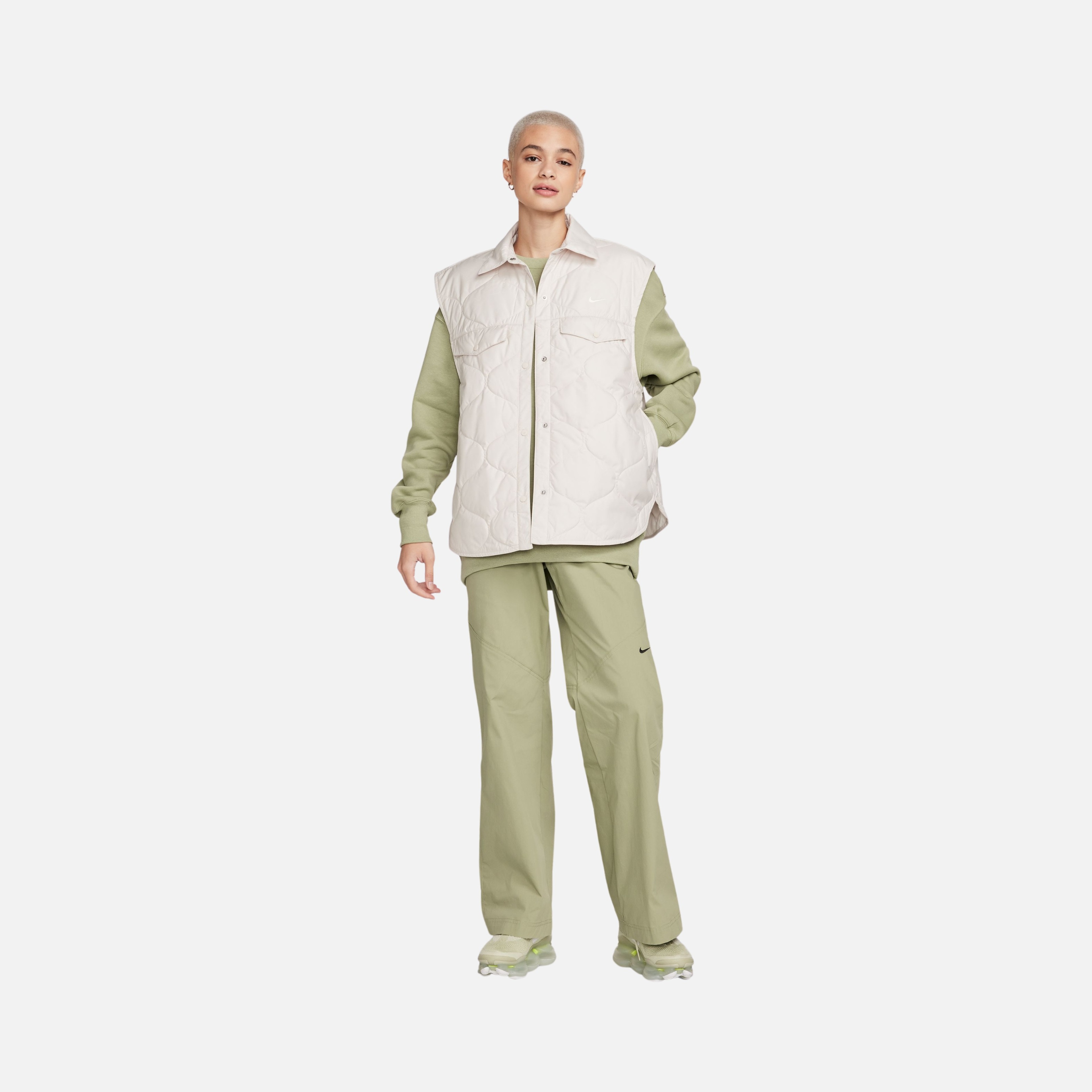 Nike Sportswear Essential Quilting Fabric Full-Snap Kadın Yelek