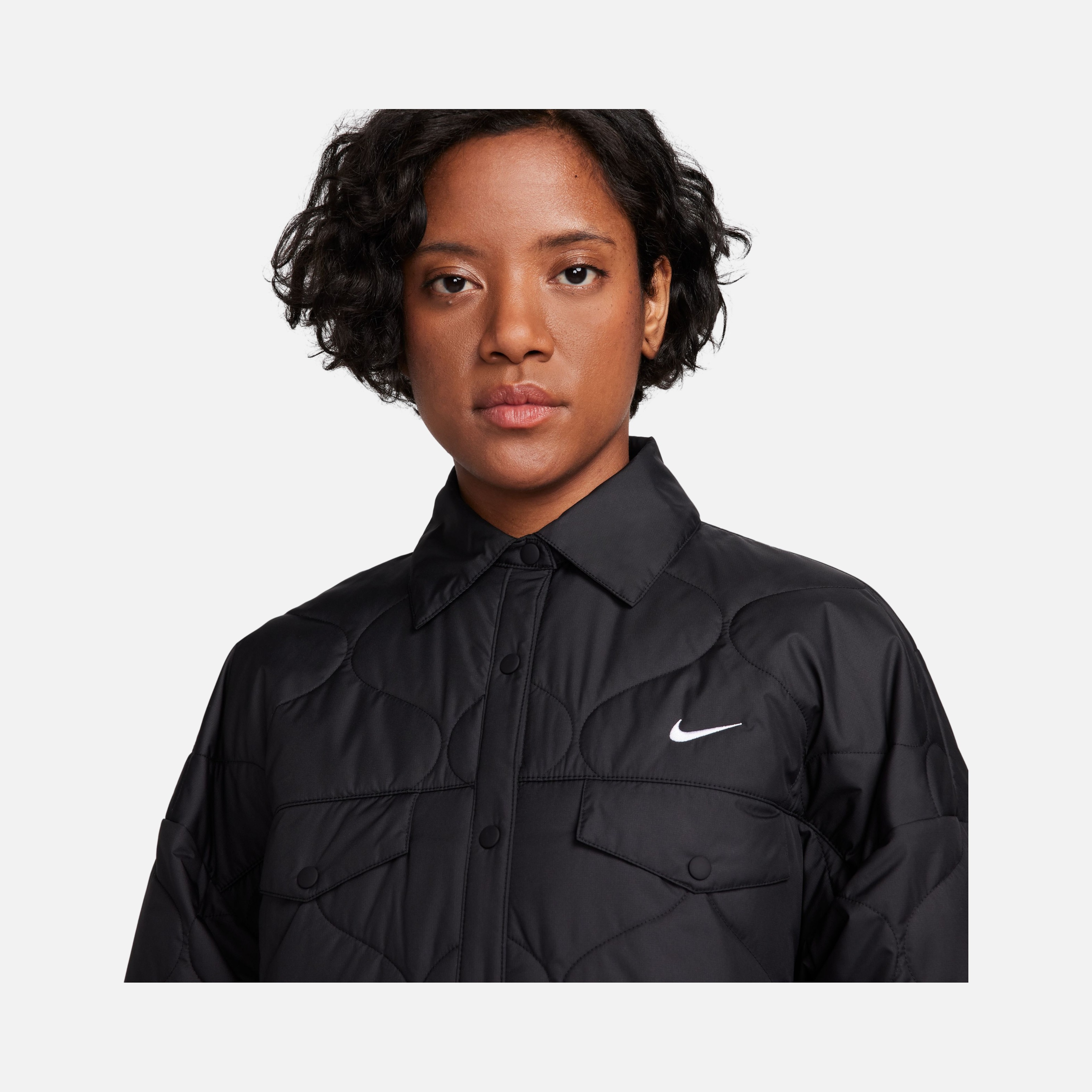 Nike Sportswear Essential Quilted Trench Full-Snap Kadın Ceket