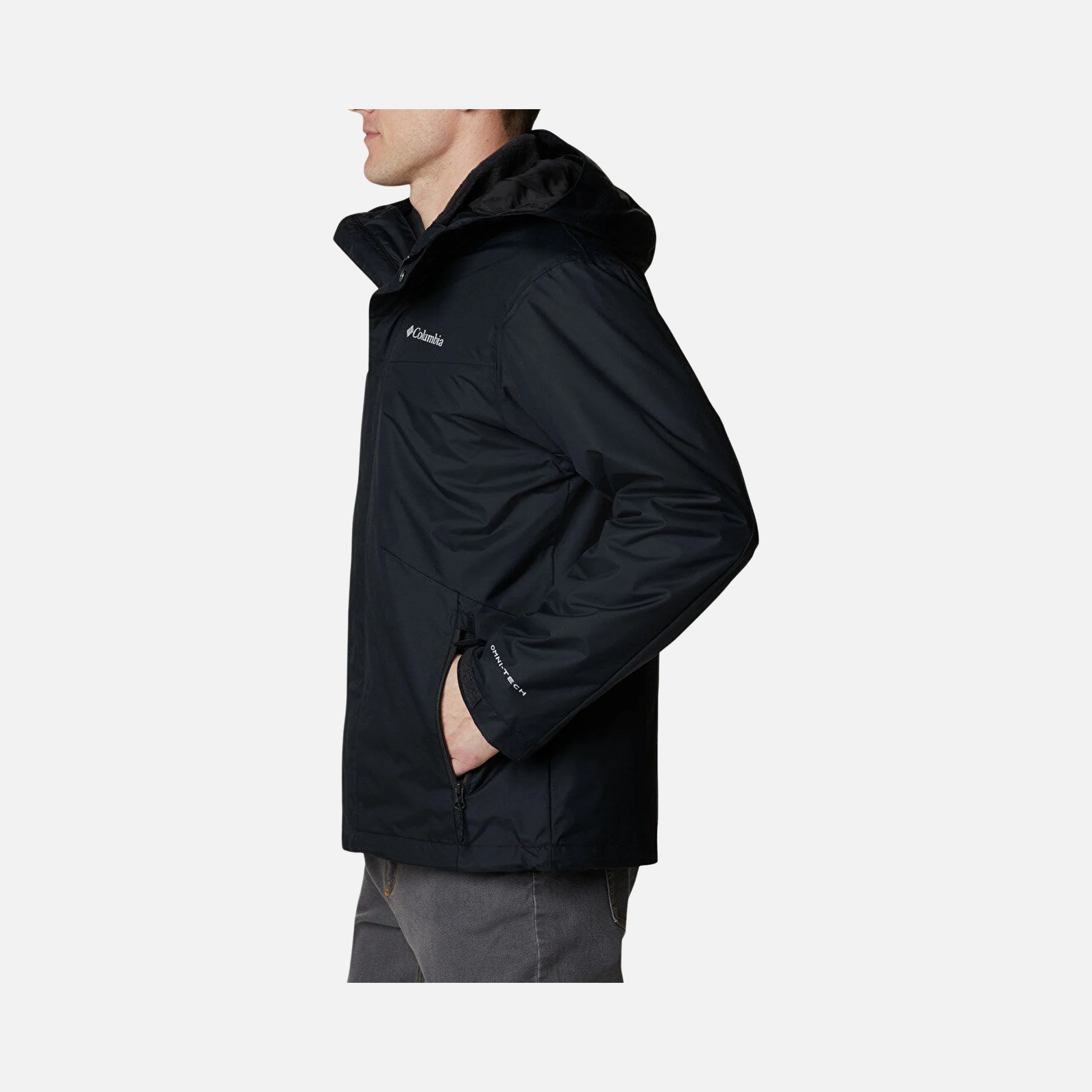 Columbia Tunnel Falls Interchange Two-Layer Design Full-Zip Hoodie Erkek Mont