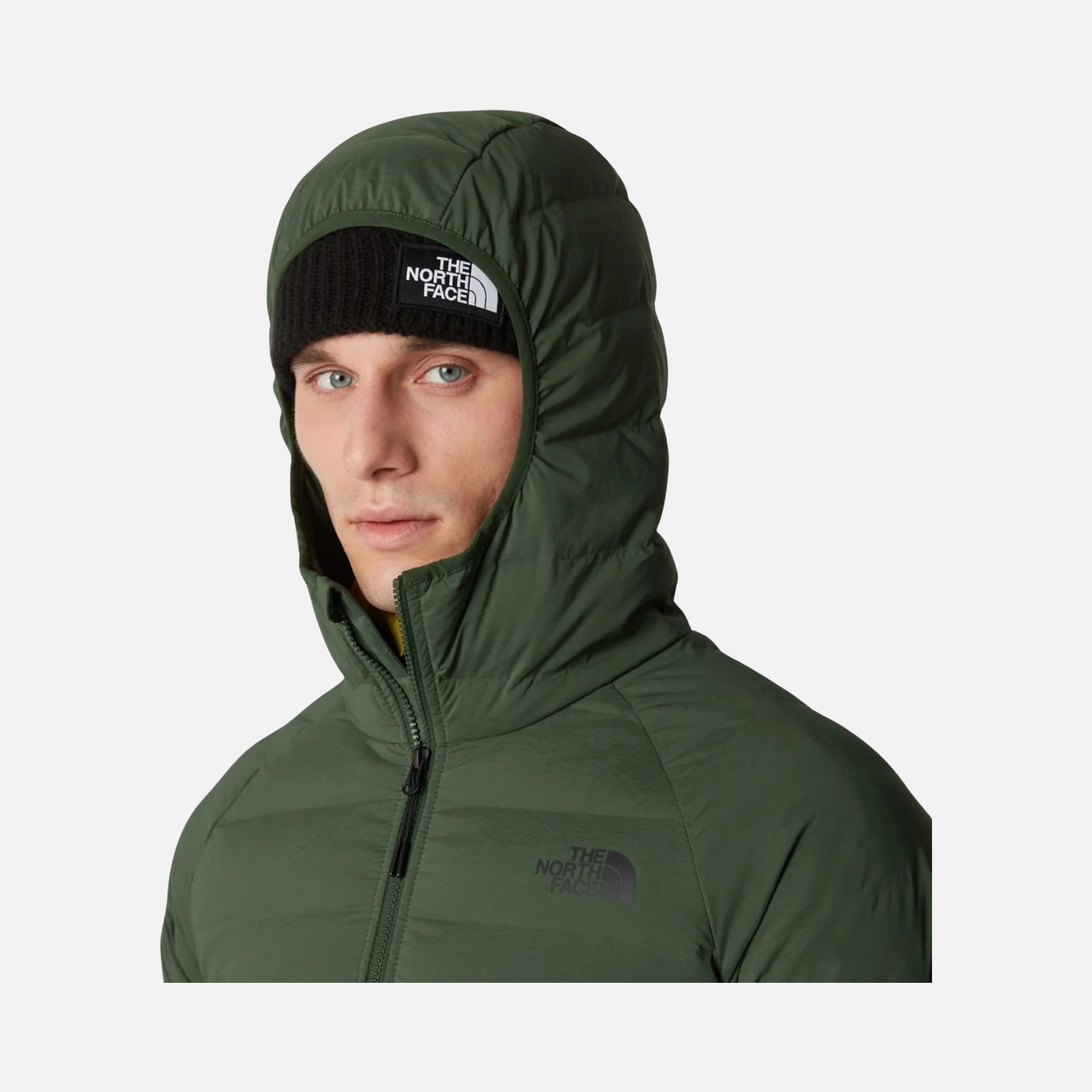 North Face Belleview Stretch Goose Down 600 Full-Zip Hoodie Erkek Mont
