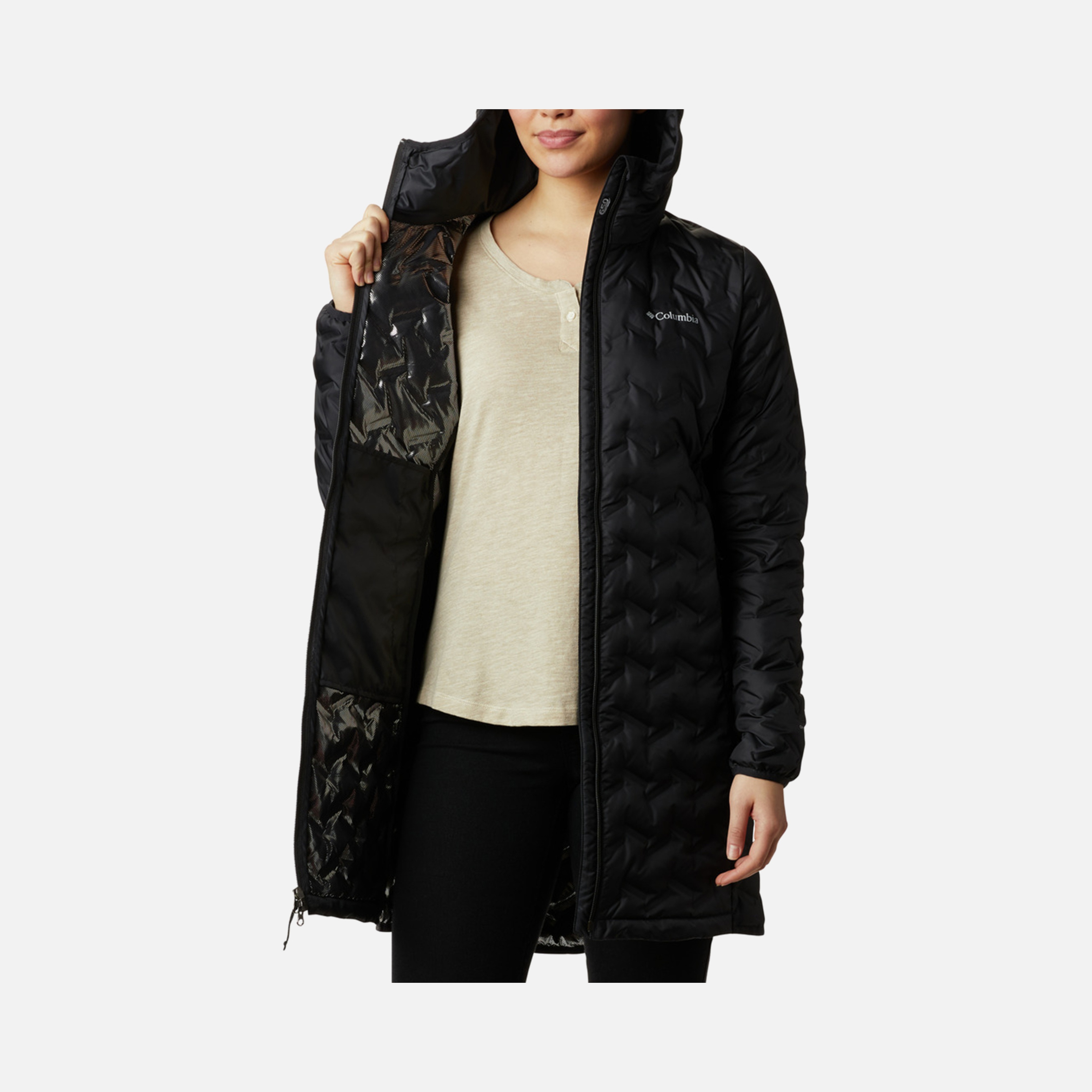 Columbia Delta Ridge Long Down Hooded Kadın Mont