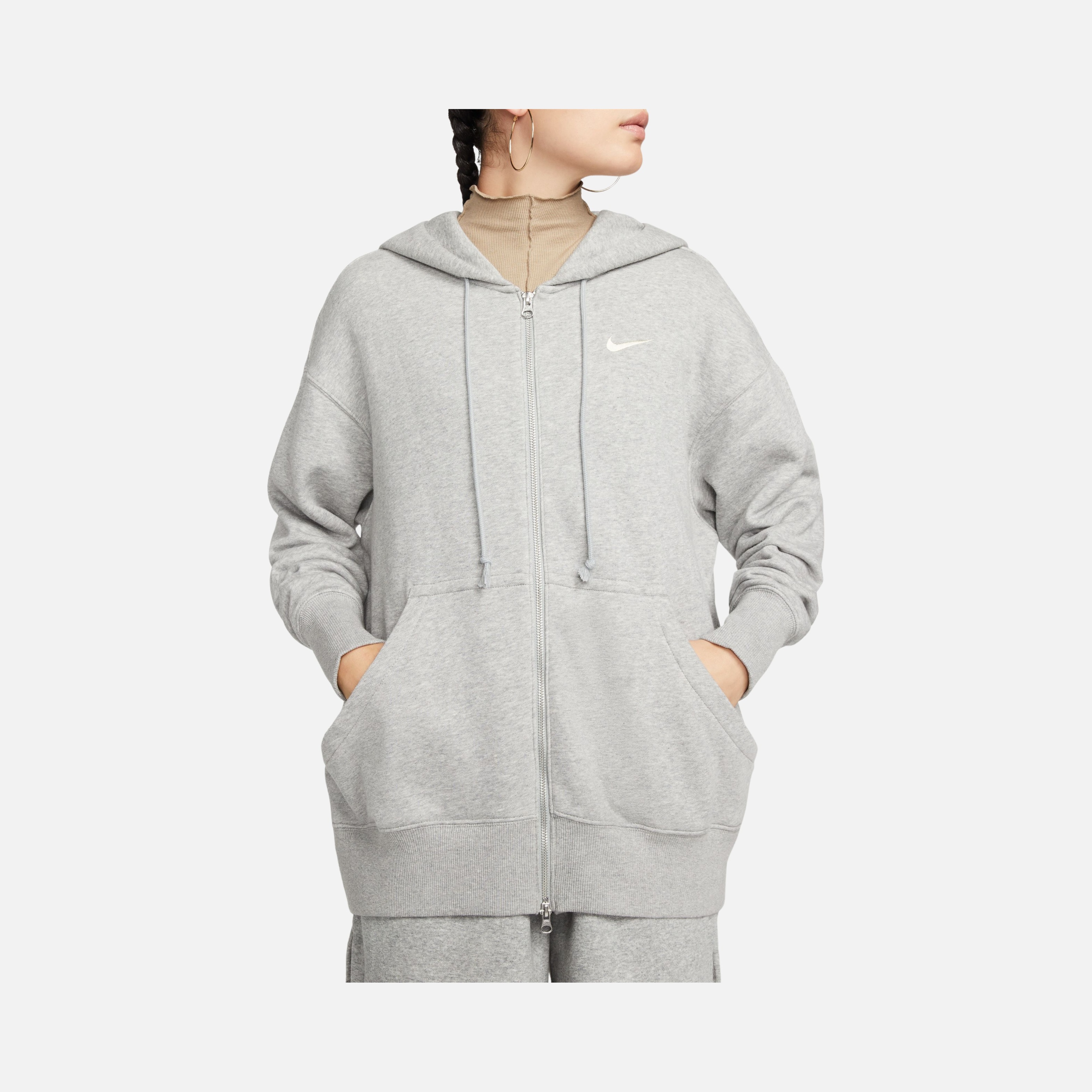 Nike Sportswear Phoenix Fleece Oversized Full-Zip Hoodie Kadın Sweatshirt