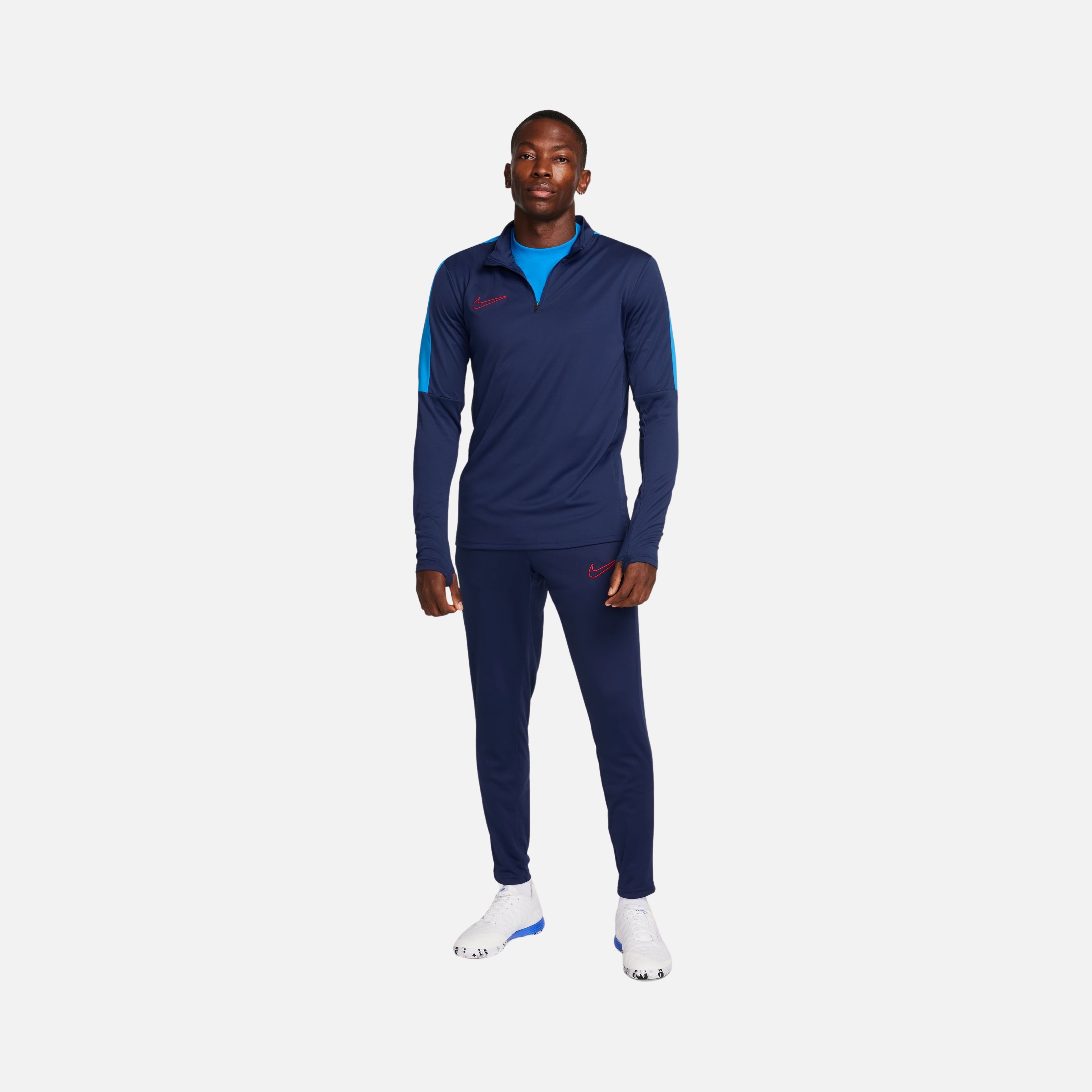 Nike Dri-Fit Academy 23 Soccer Drill 1/2-Zip Long-Sleeve Erkek Tişört