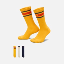 Nike Dri-Fit Everyday Plus Cushioned Crew Retro Style Atlethic Training (3 Pairs) Unisex Çorap