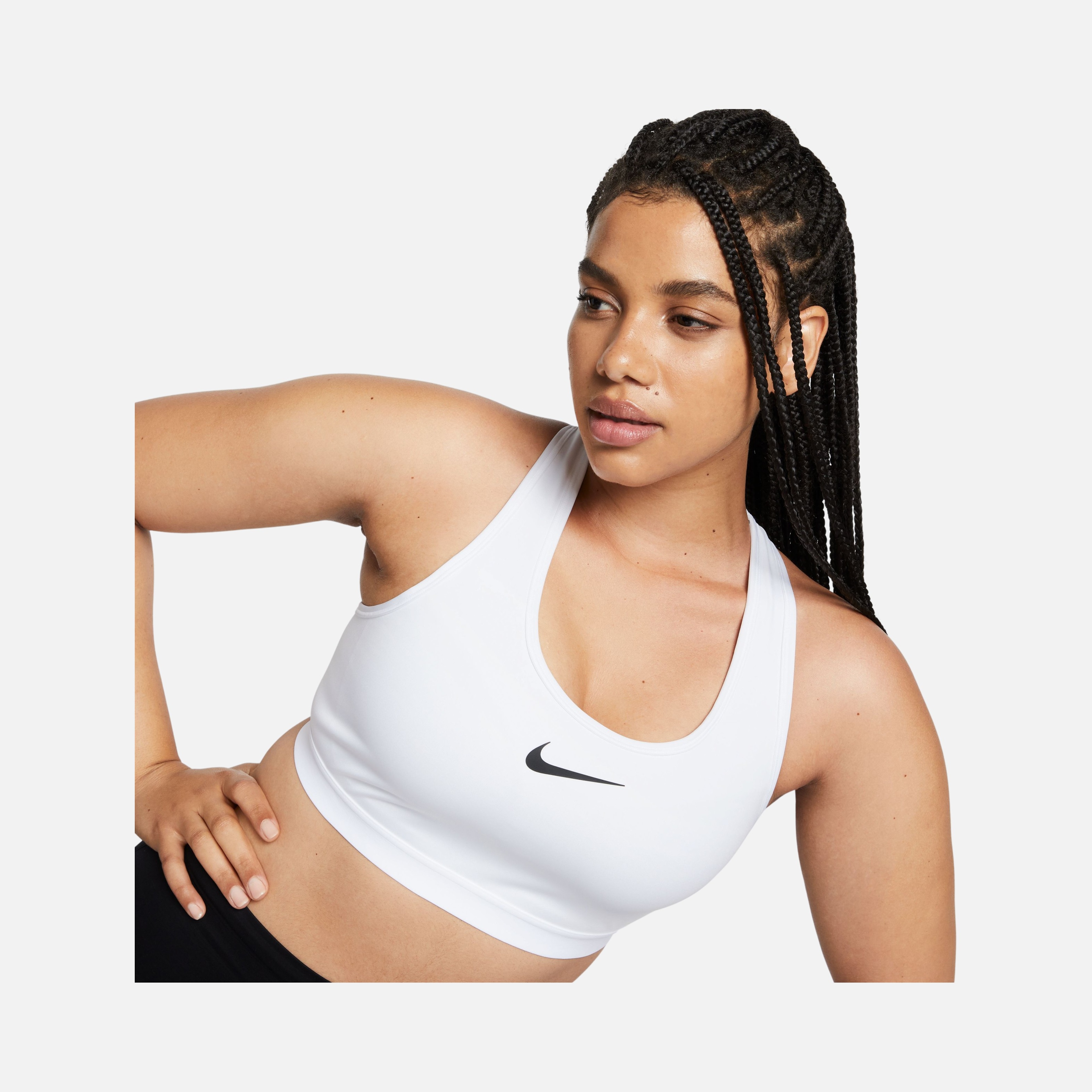 Nike Swoosh High-Support Non-Padded Adjustable Training Kadın Bra