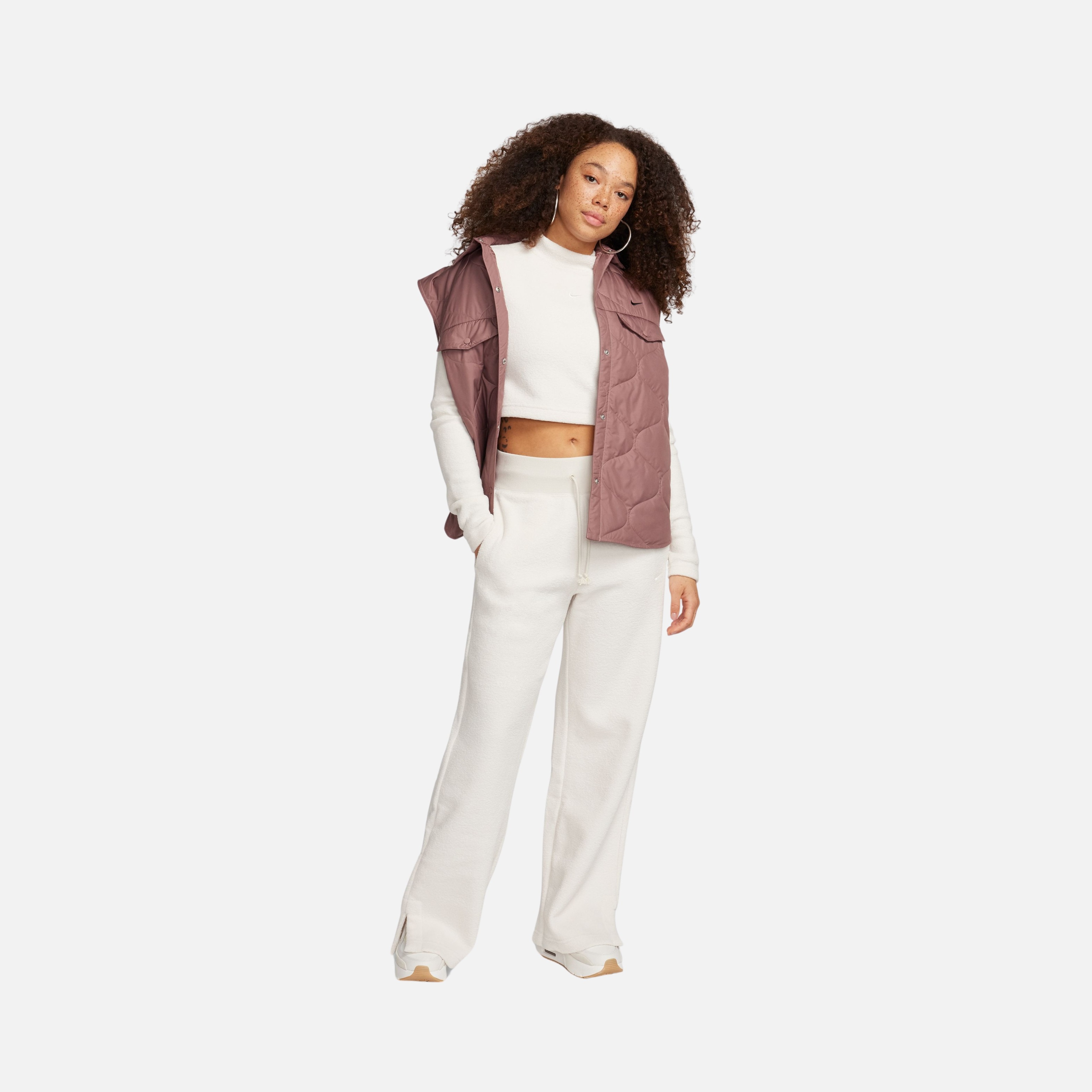 Nike Sportswear Essential Quilting Fabric Full-Snap Kadın Yelek