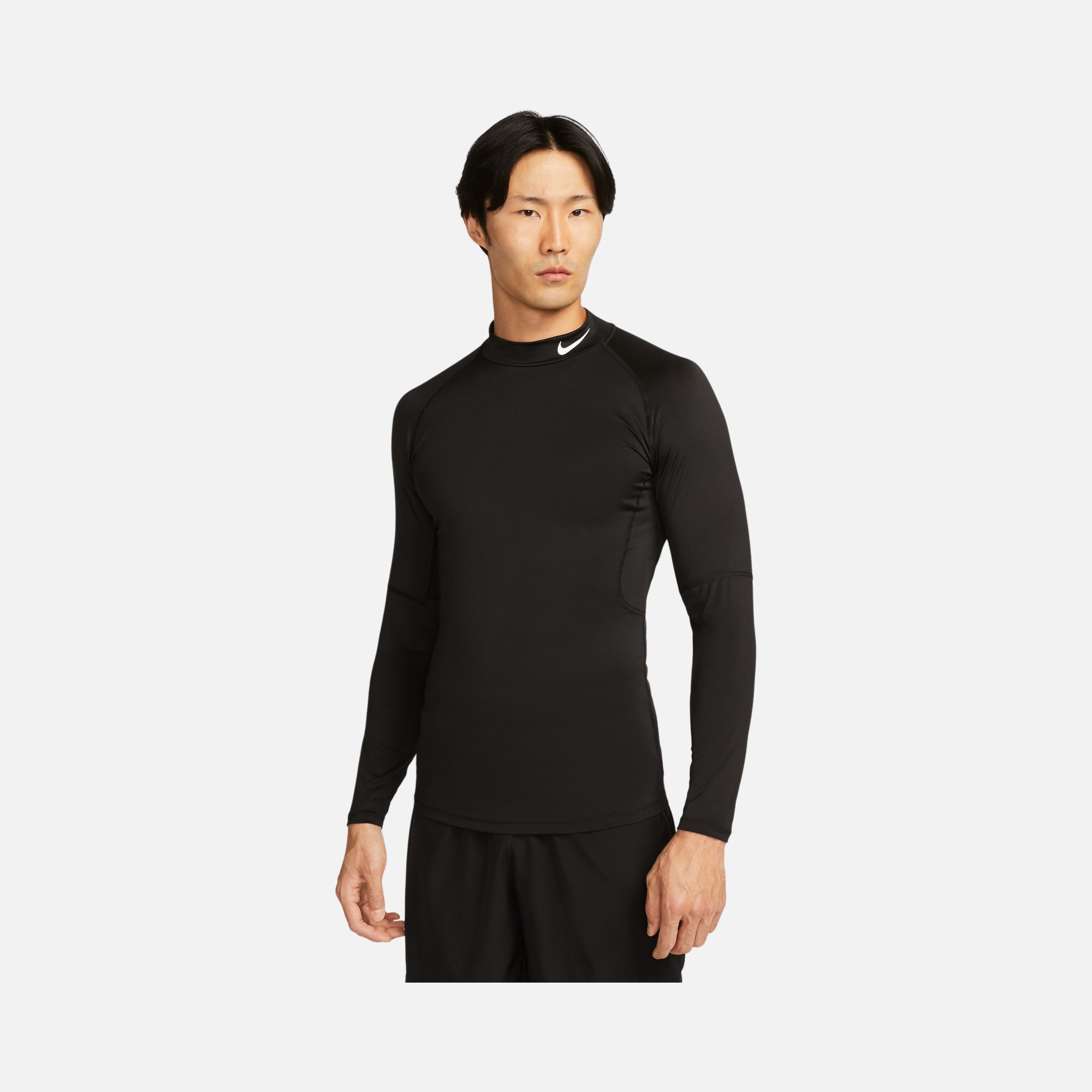 Nike Pro Dri-Fit Fitness Mock-Neck Athletic Training Long-Sleeve Erkek Tişört