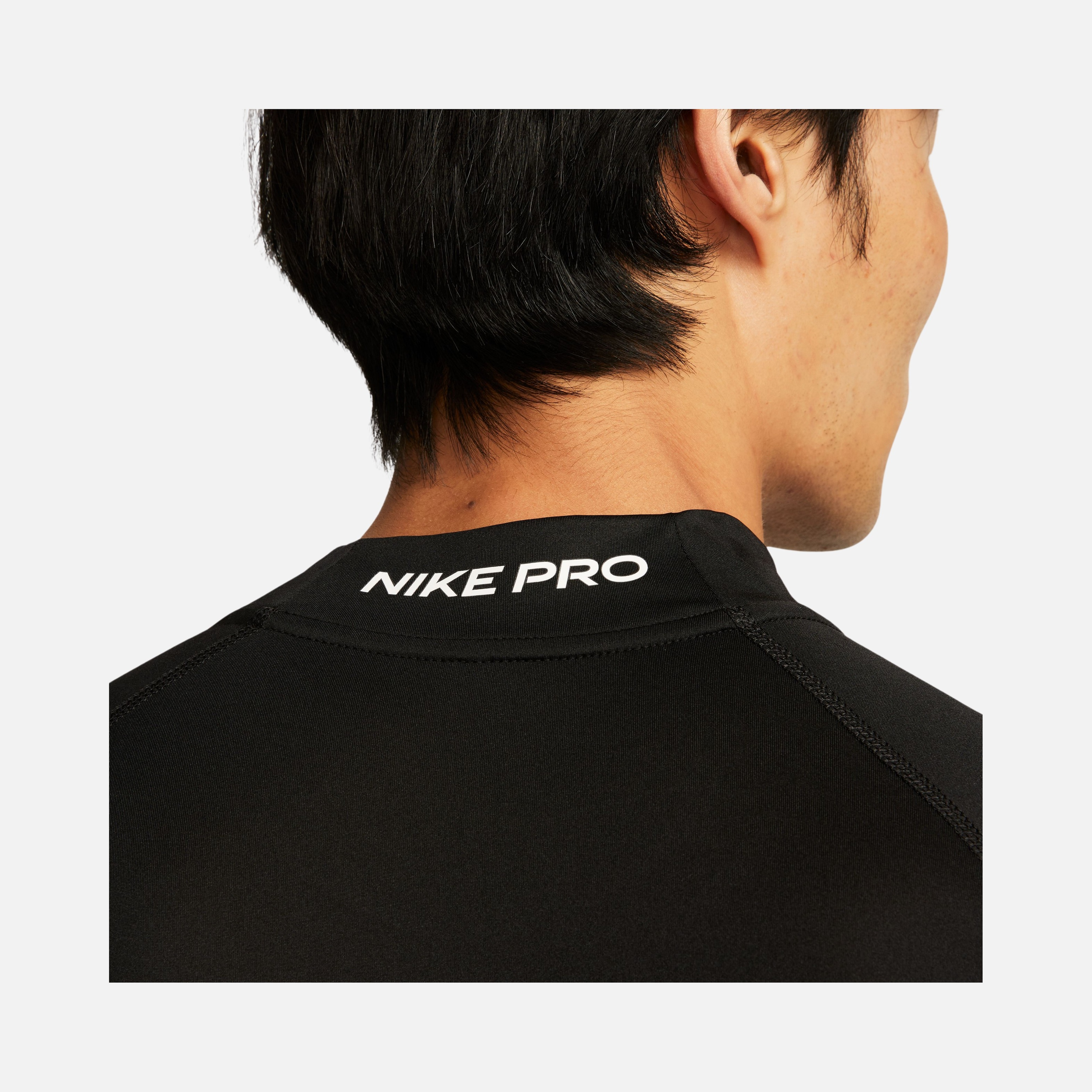 Nike Pro Dri-Fit Fitness Mock-Neck Athletic Training Long-Sleeve Erkek Tişört