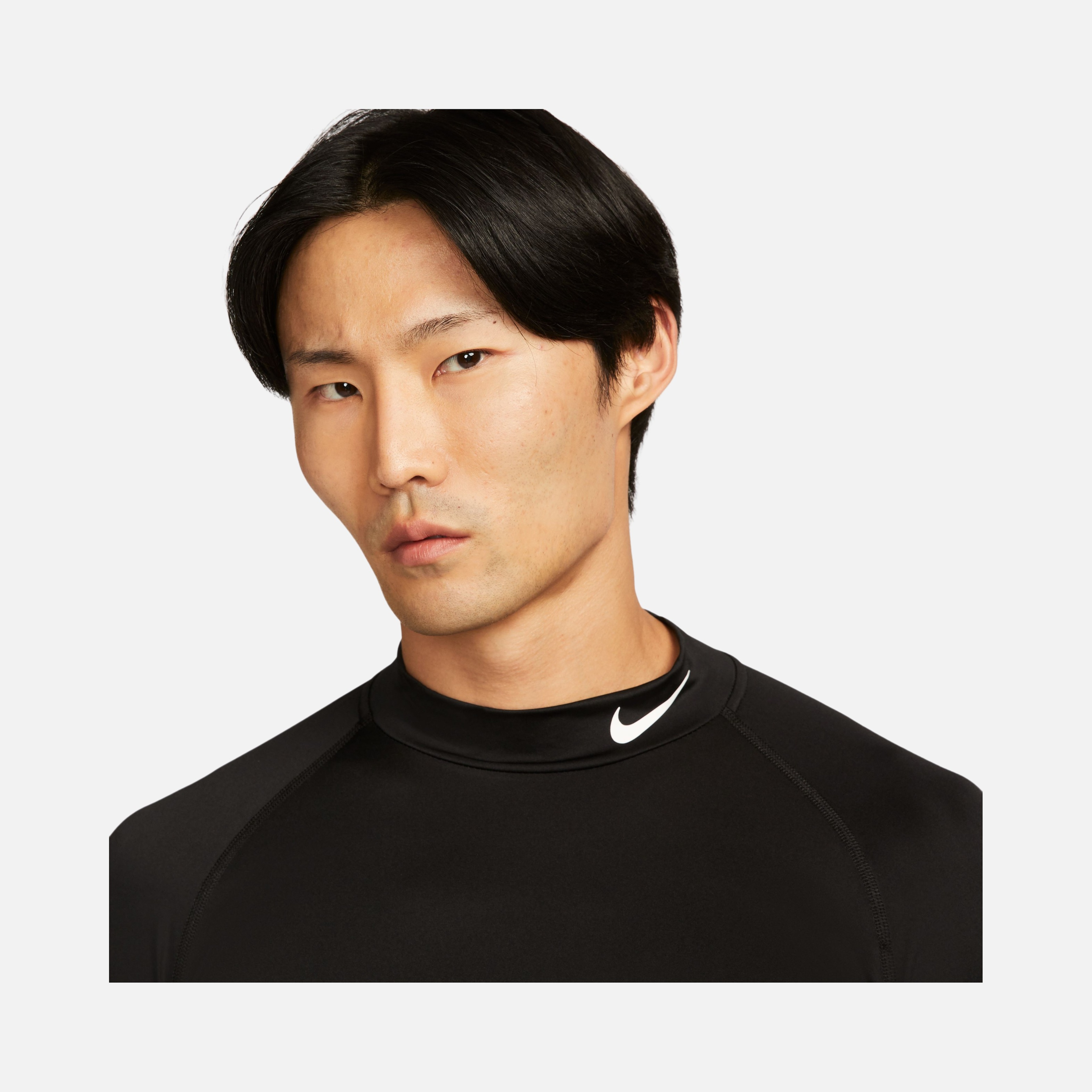 Nike Pro Dri-Fit Fitness Mock-Neck Athletic Training Long-Sleeve Erkek Tişört