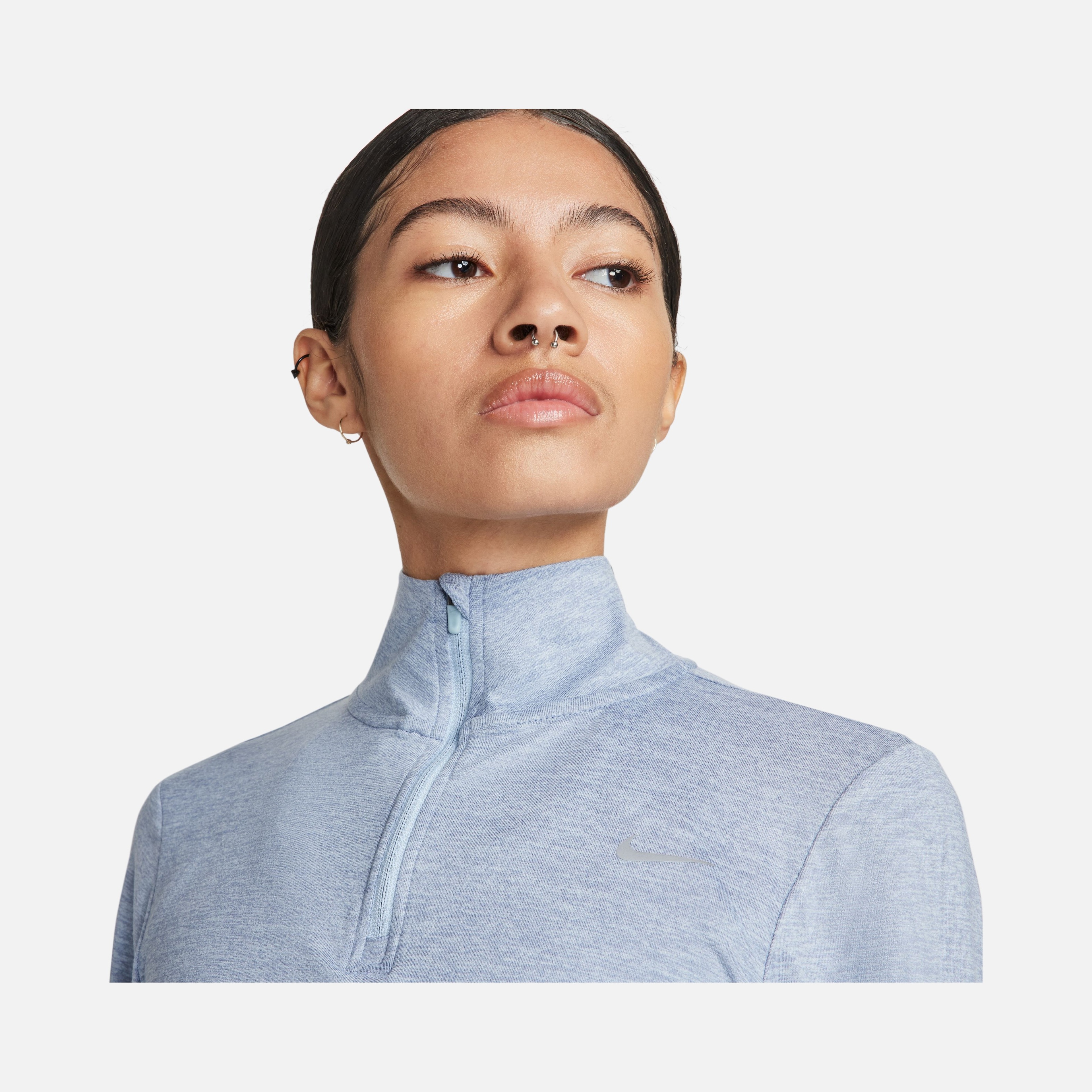 Nike Dri-Fit Swift Element UV 1/4-Zip Running Long-Sleeve Kadın Tişört