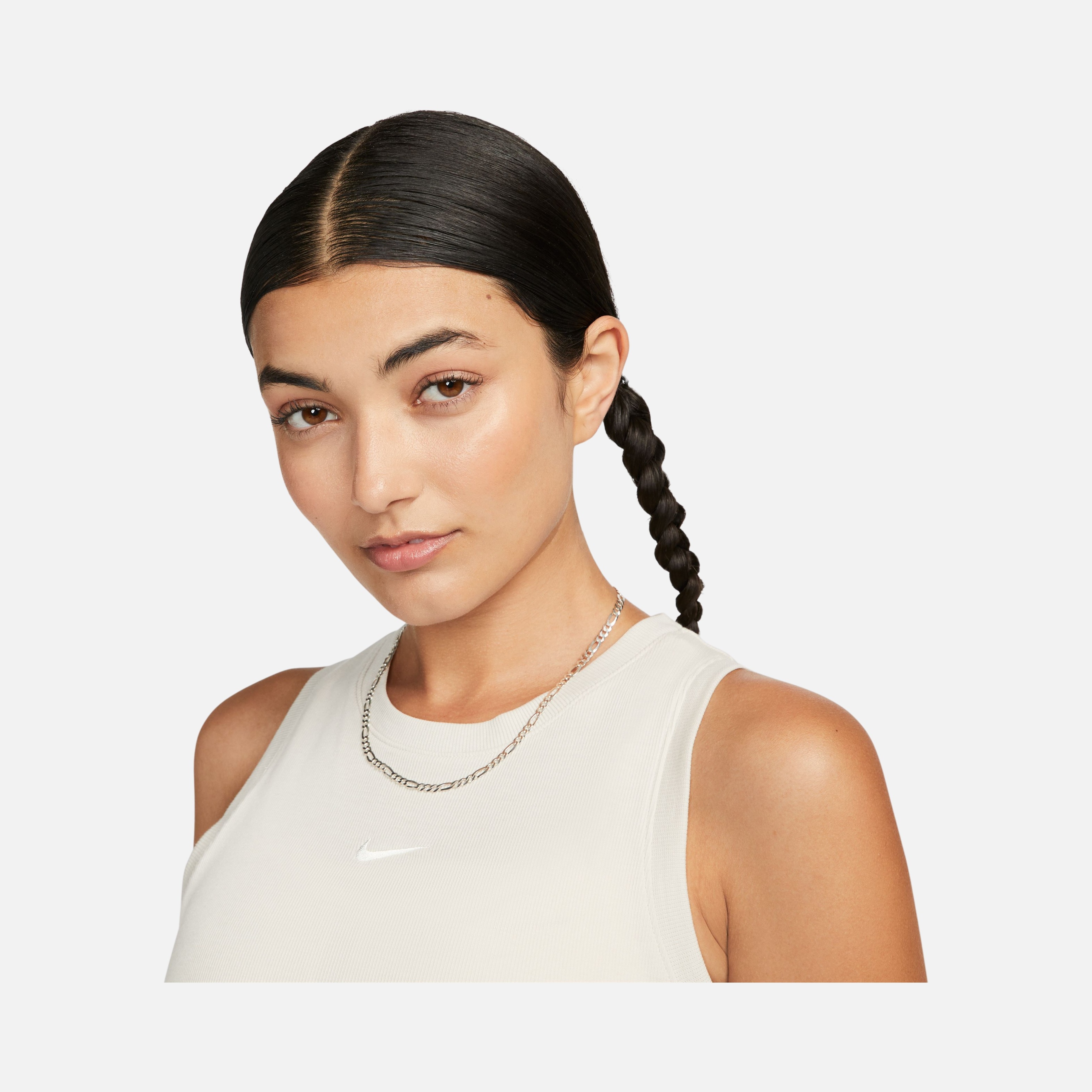 Nike Sportswear Chill Knit Tight Cropped Mini-Rib Kadın Atlet