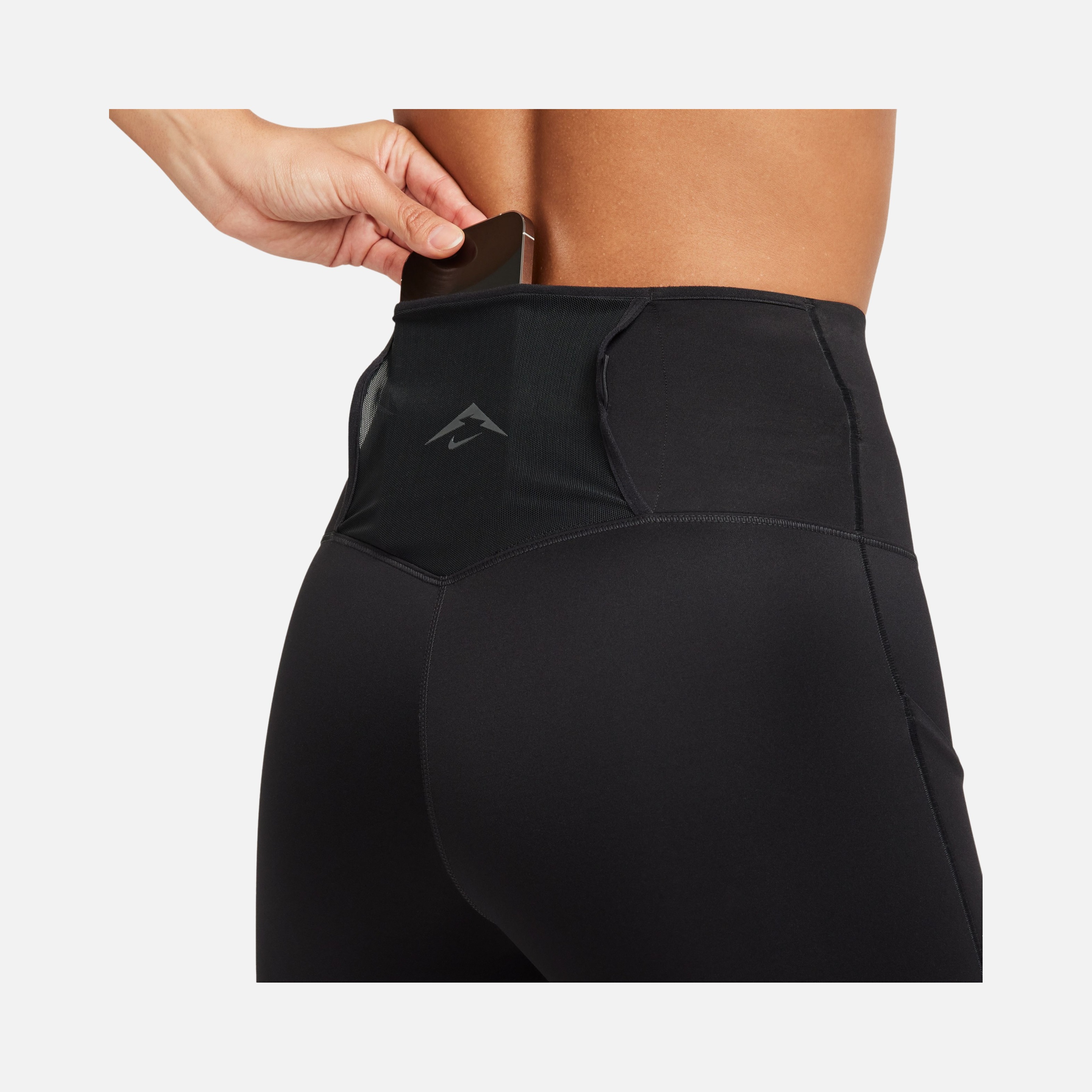 Nike Dri-Fit Go Firm-Support High-Waisted 7/8 ''Removable Pack & Carabiner'' Trail Kadın Tayt
