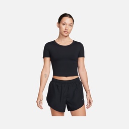 Nike One Fitted Dri-Fit Cropped Training Short-Sleeve Kadın Tişört