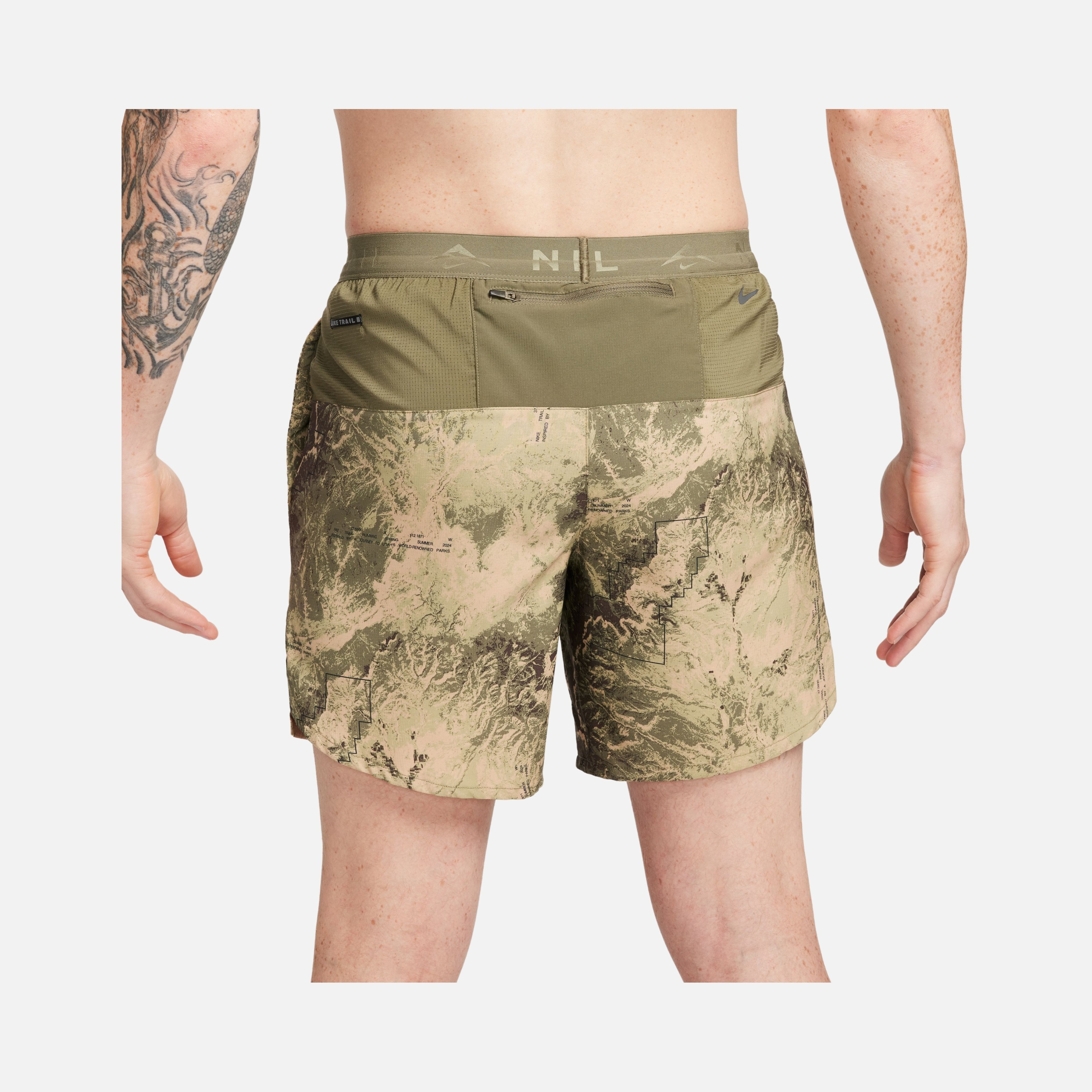 Nike Stride Dri-Fit 7" Brief-Lined All-Over Printed Running Erkek Şort