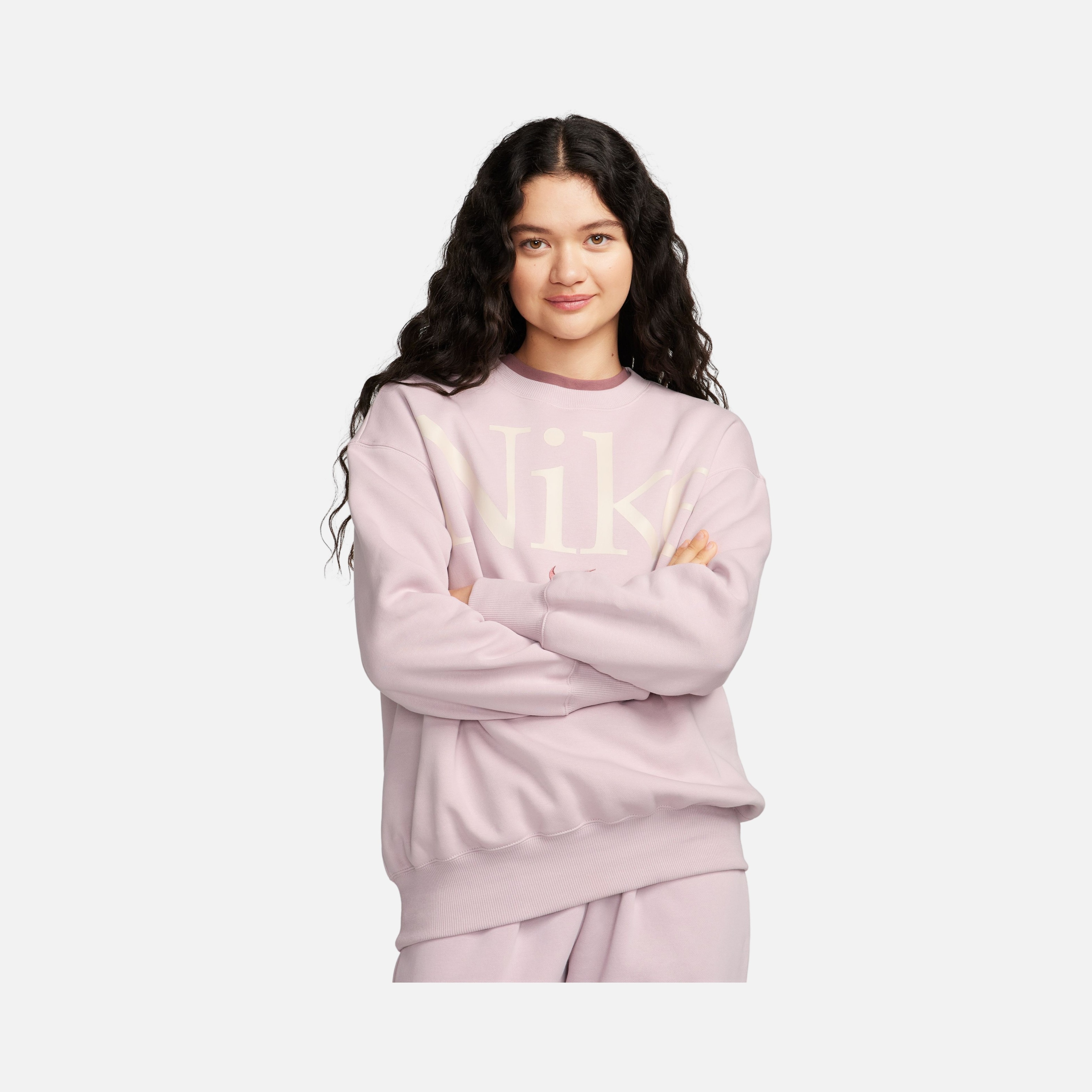 Nike Sportswear Phoenix Fleece Oversized Crew-Neck Logo Kadın Sweatshirt