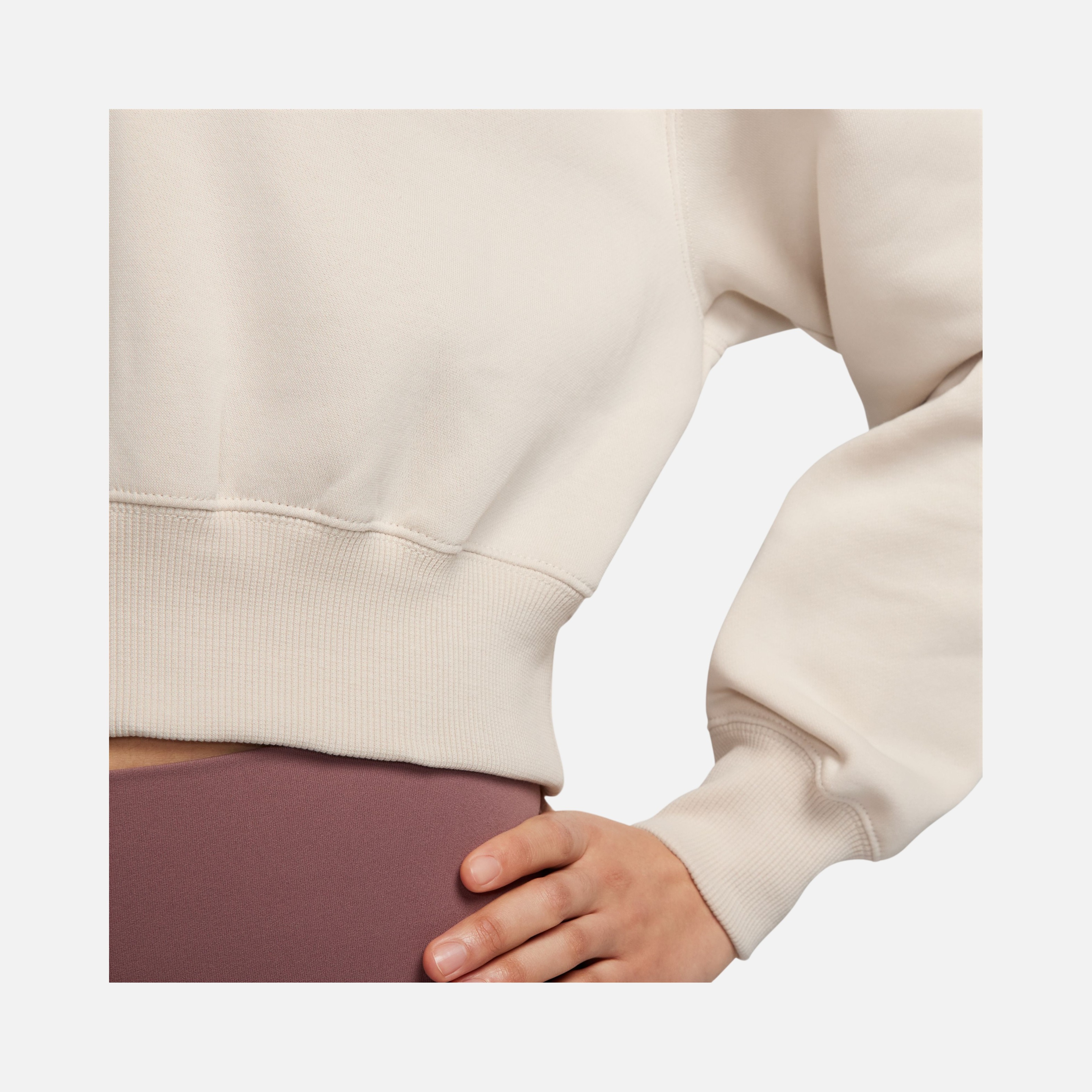 Nike Sportswear Phoenix Fleece Cropped V-Neck  Kadın Sweatshirt