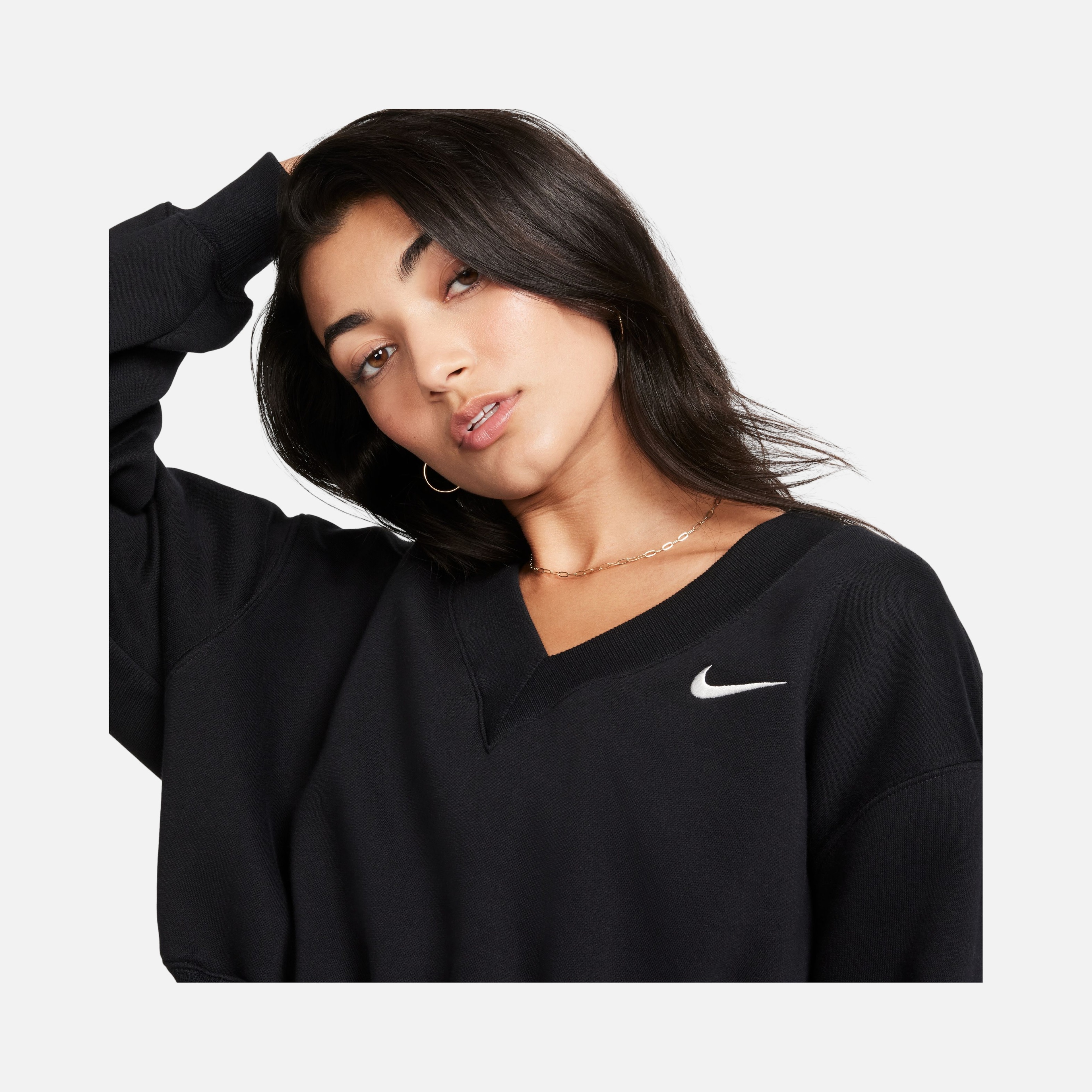 Nike Sportswear Phoenix Fleece Cropped V-Neck Kadın Sweatshirt