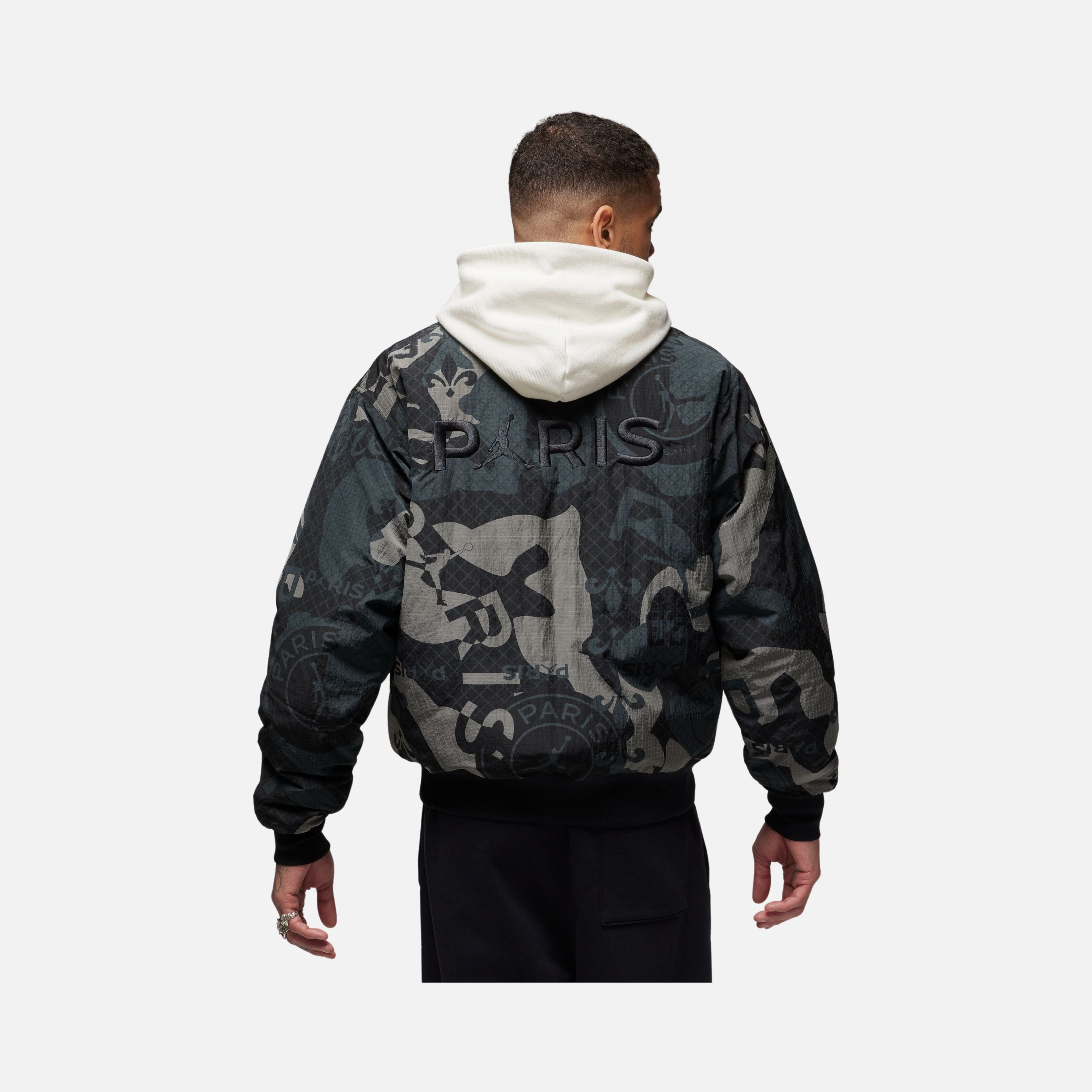 Nike Jordan Paris Saint-Germain Graphics Woven Bomber Full-Zip