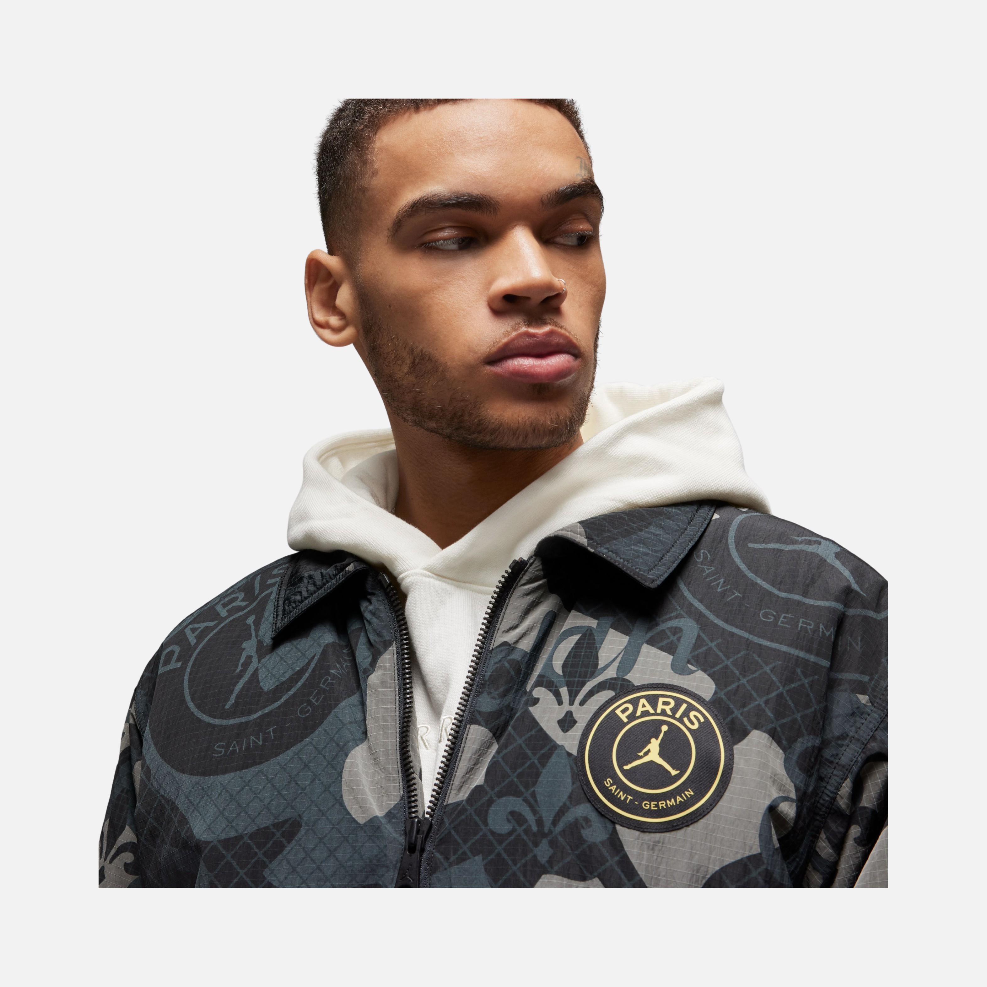 Nike Jordan Paris Saint-Germain Graphics Woven Bomber Full-Zip