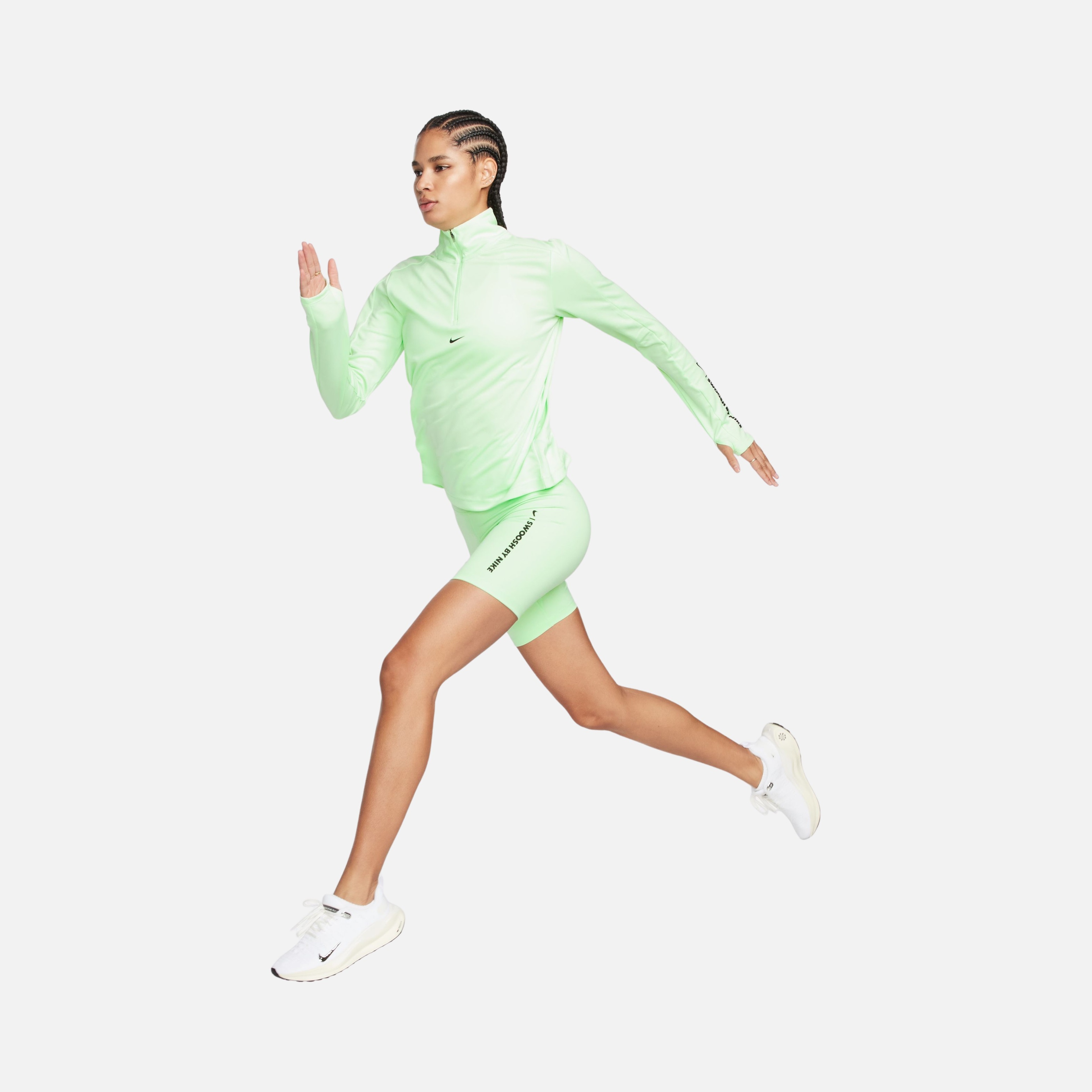 Nike Pacer Dri-Fit 1/4-Zip Running Long-Sleeve Kadın Tişört