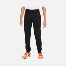 Nike Sportswear Fleece Cargo ''Multi Spray Paint Swoosh Logo'' (Boys') Çocuk Eşofman Altı