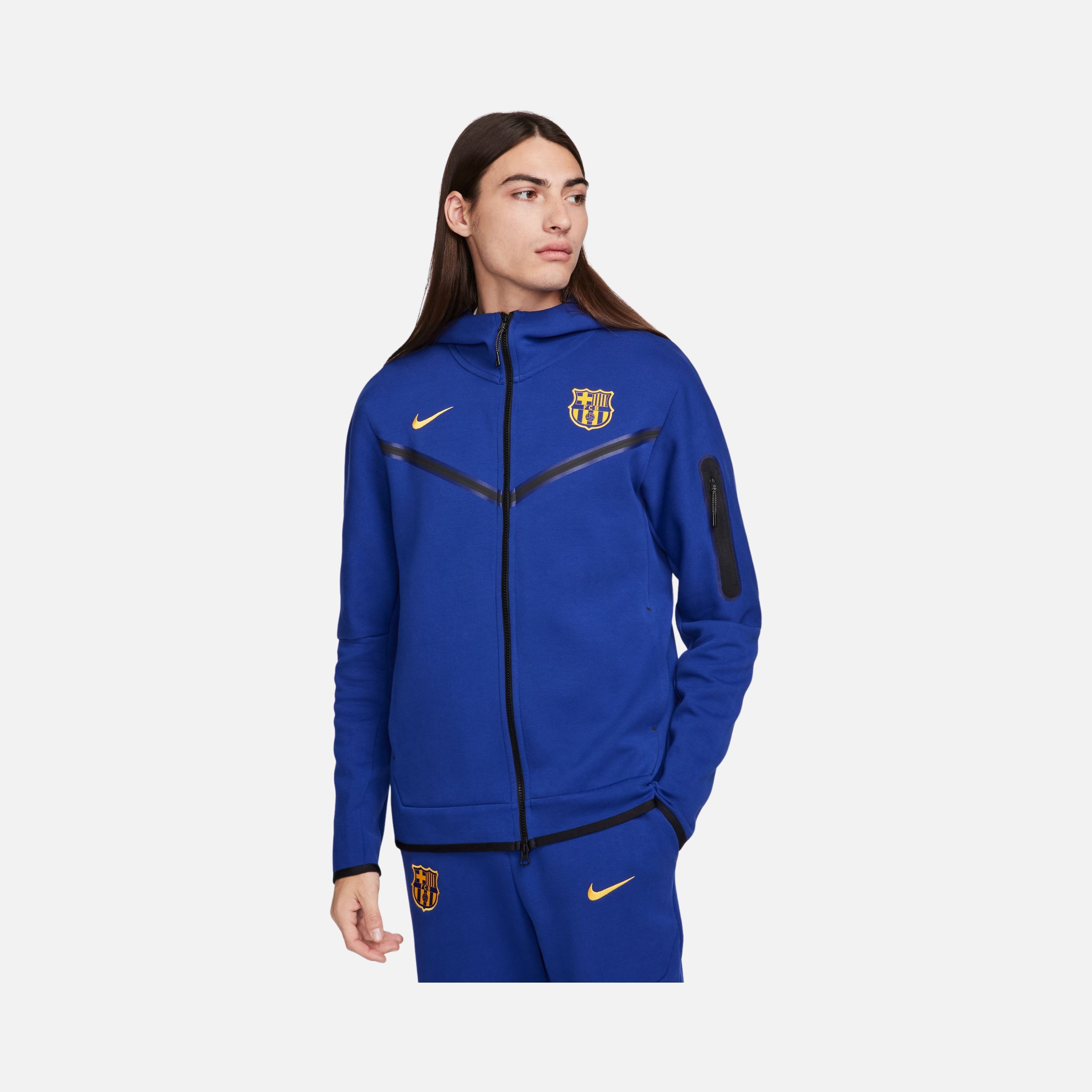 Nike FC Barcelona Tech Fleece Windrunner SS24 Full-Zip Hoodie