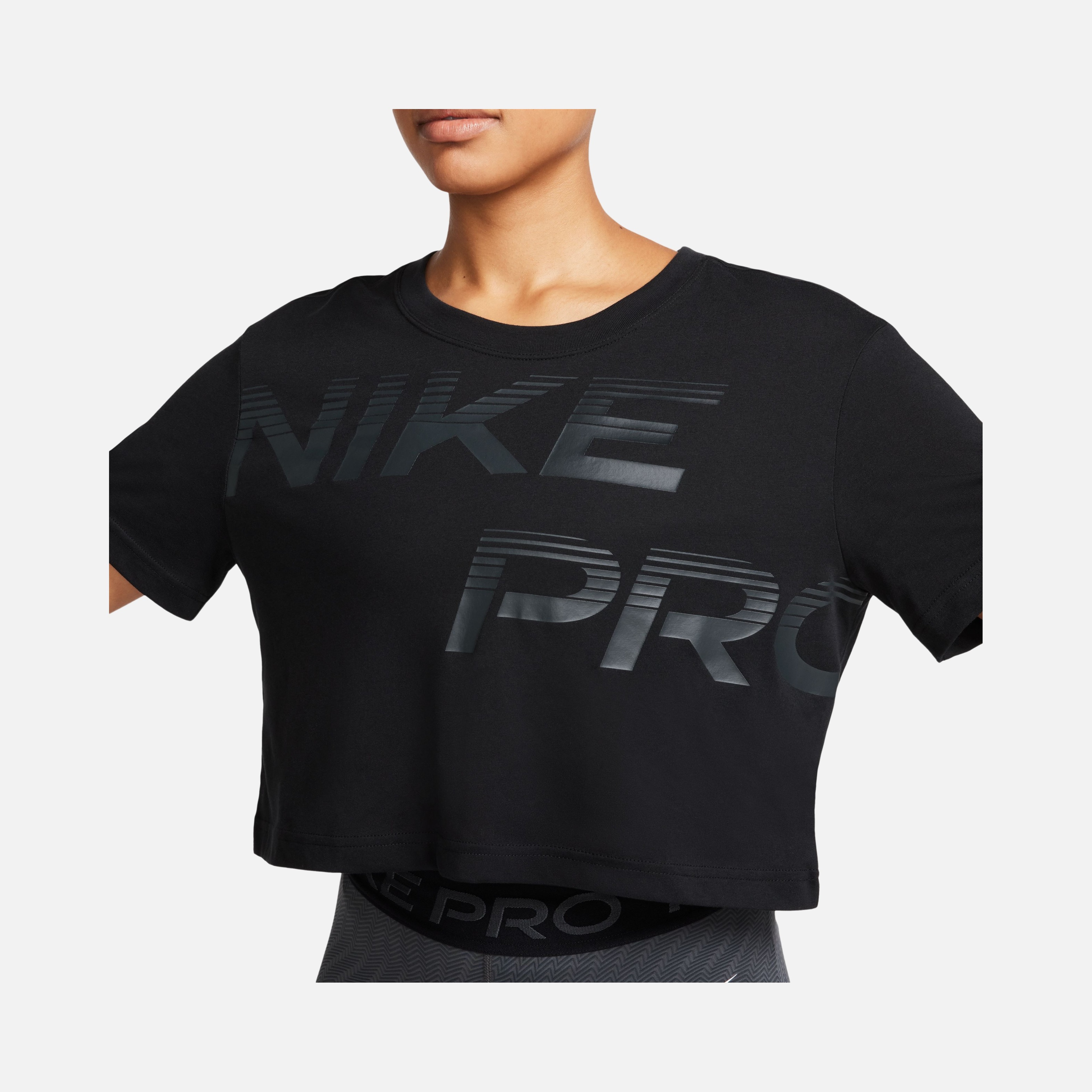 Nike Pro Dri-Fit Graphics Cropped Training Short-Sleeve Kadın Tişört