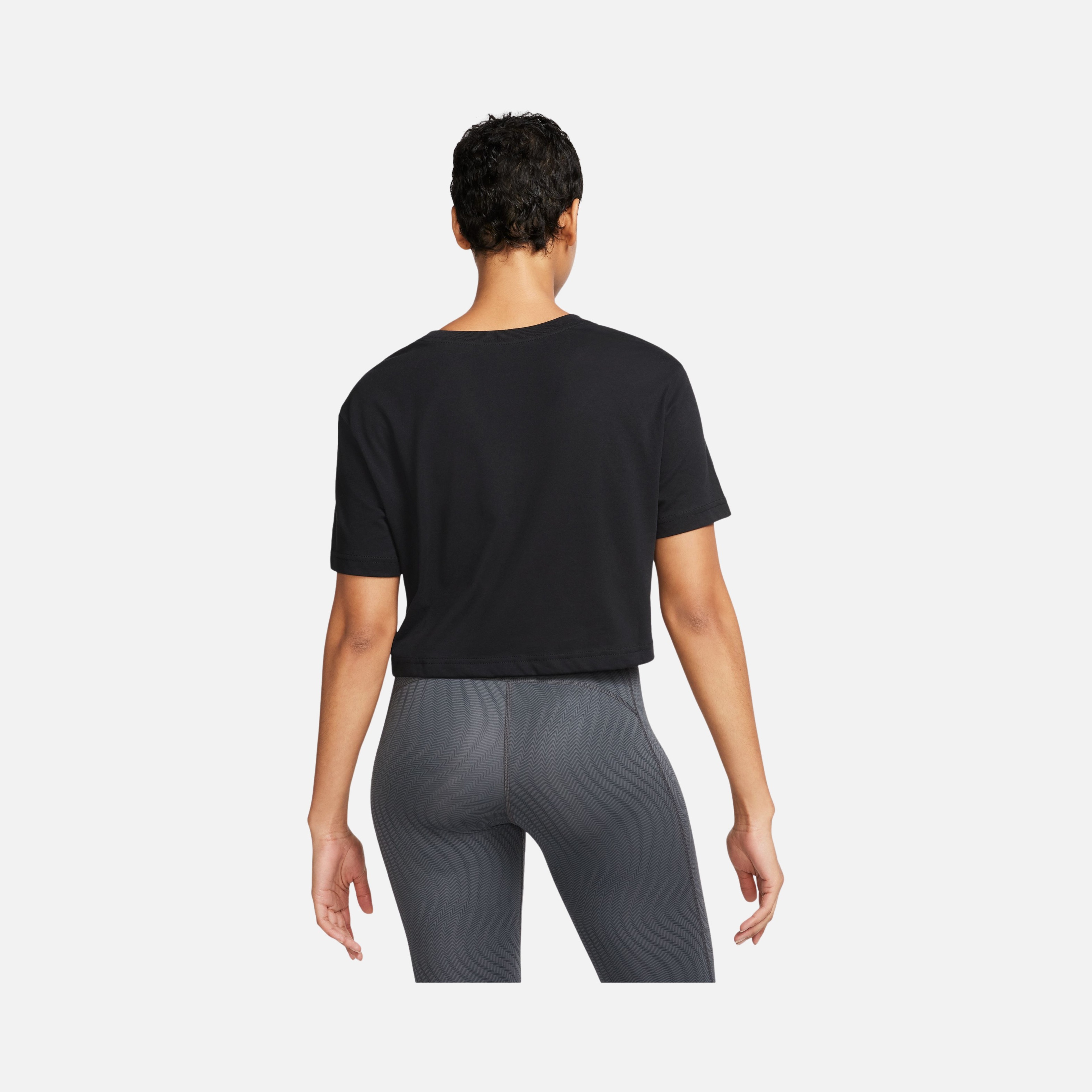 Nike Pro Dri-Fit Graphics Cropped Training Short-Sleeve Kadın Tişört