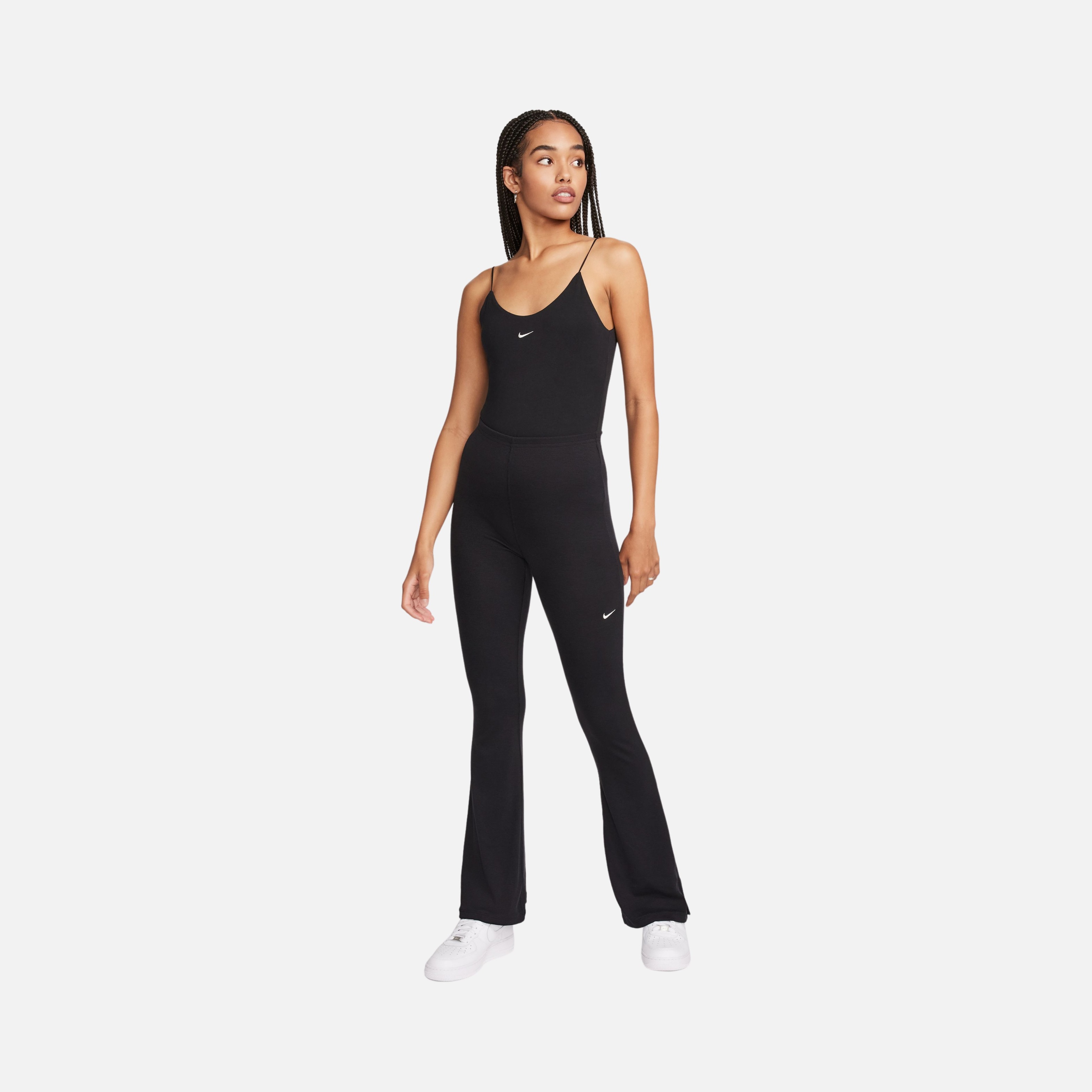 Nike Sportswear Chill Knit Mini-Rib Flared Kadın Tayt