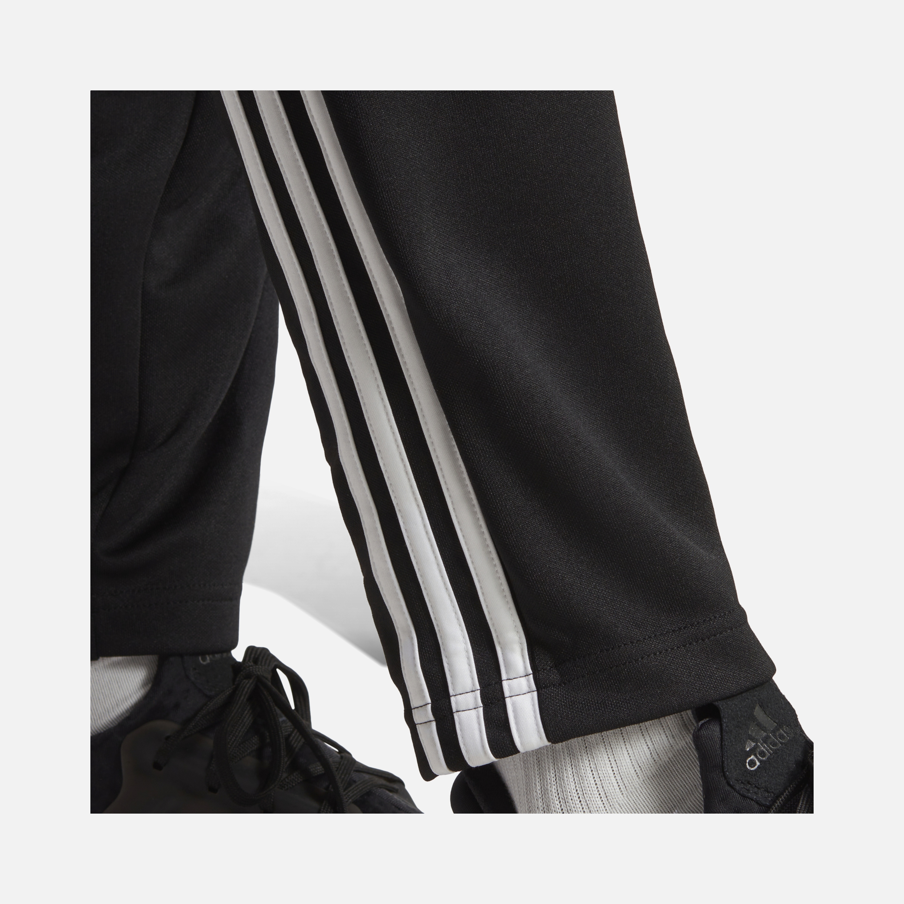 adidas Sportswear Logo Tricot 3-Stripes Full-Zip Hoodie Erkek Eşofman Takımı